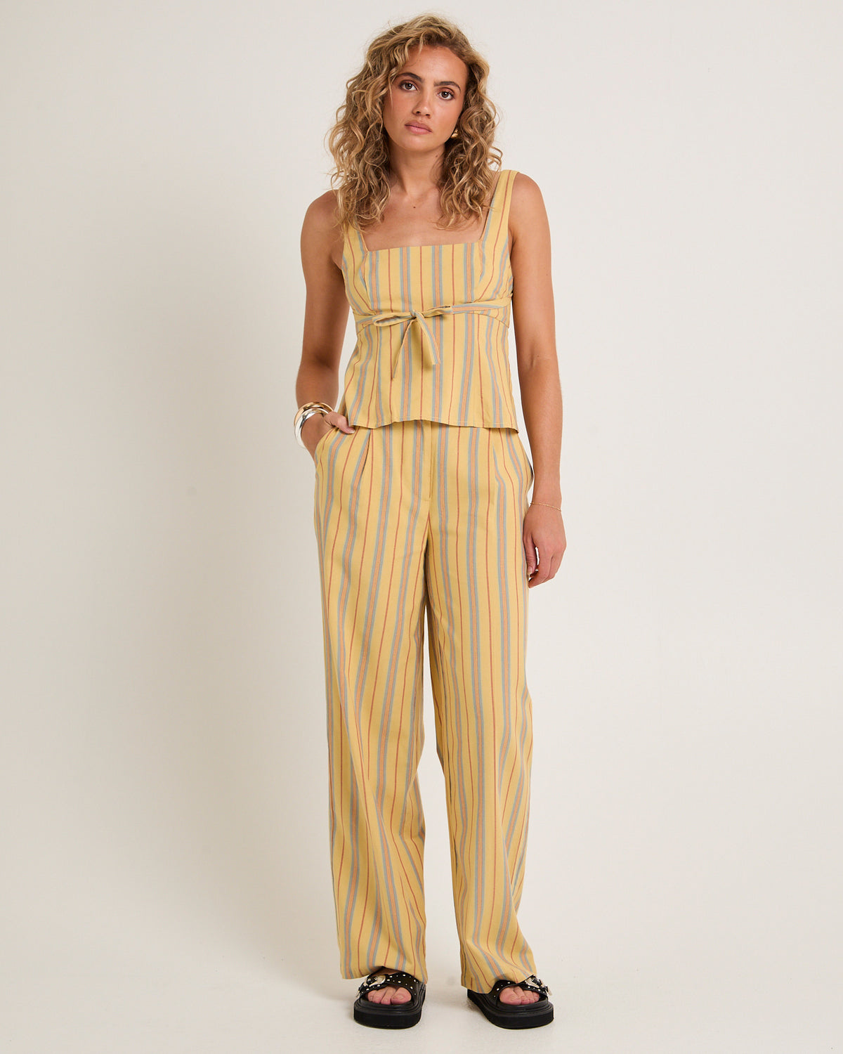 Vienna Tie Top STRIPE