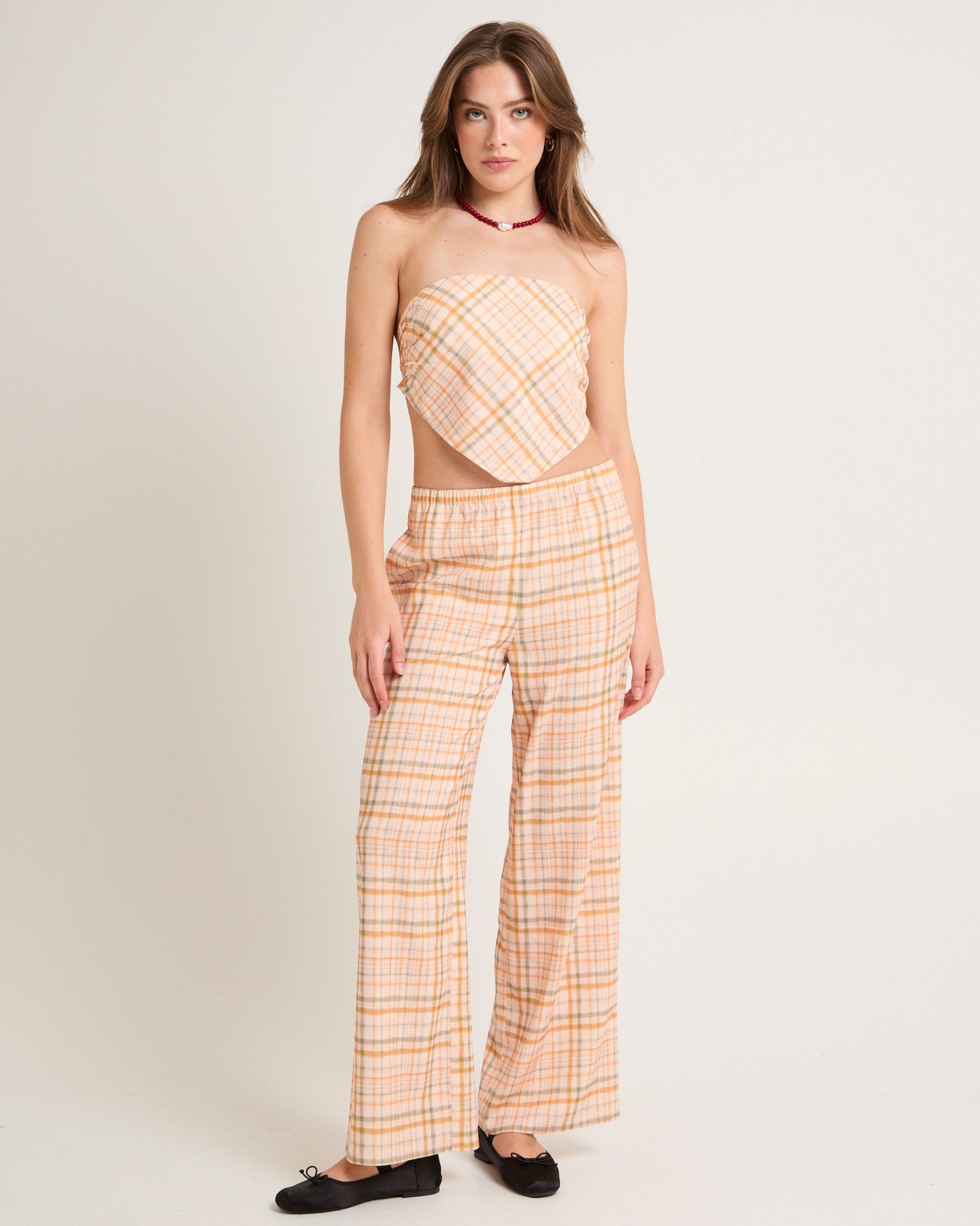 Ellery Printed Bandeau Top