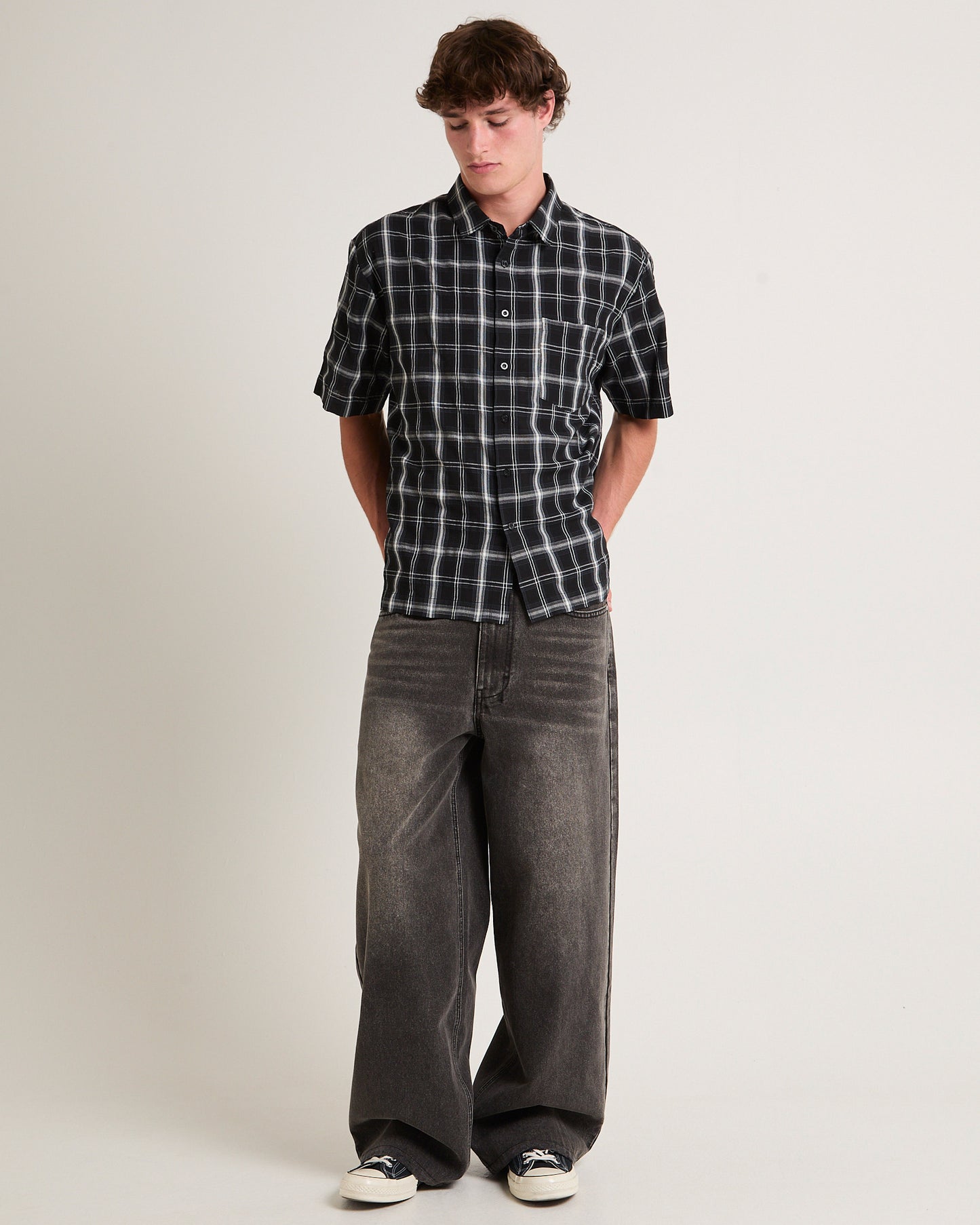 Figment Box Short Sleeve Check Shirt