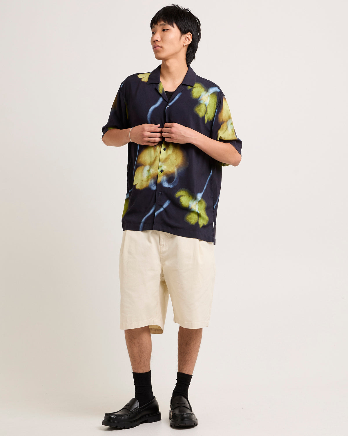 Alma Short Sleeve Resort Shirt NAVY