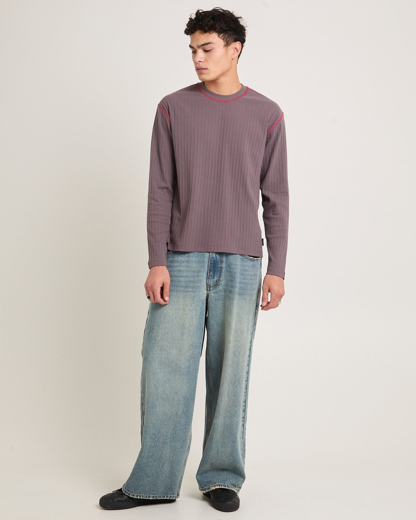 CCTV Rib Long Sleeve Shirt