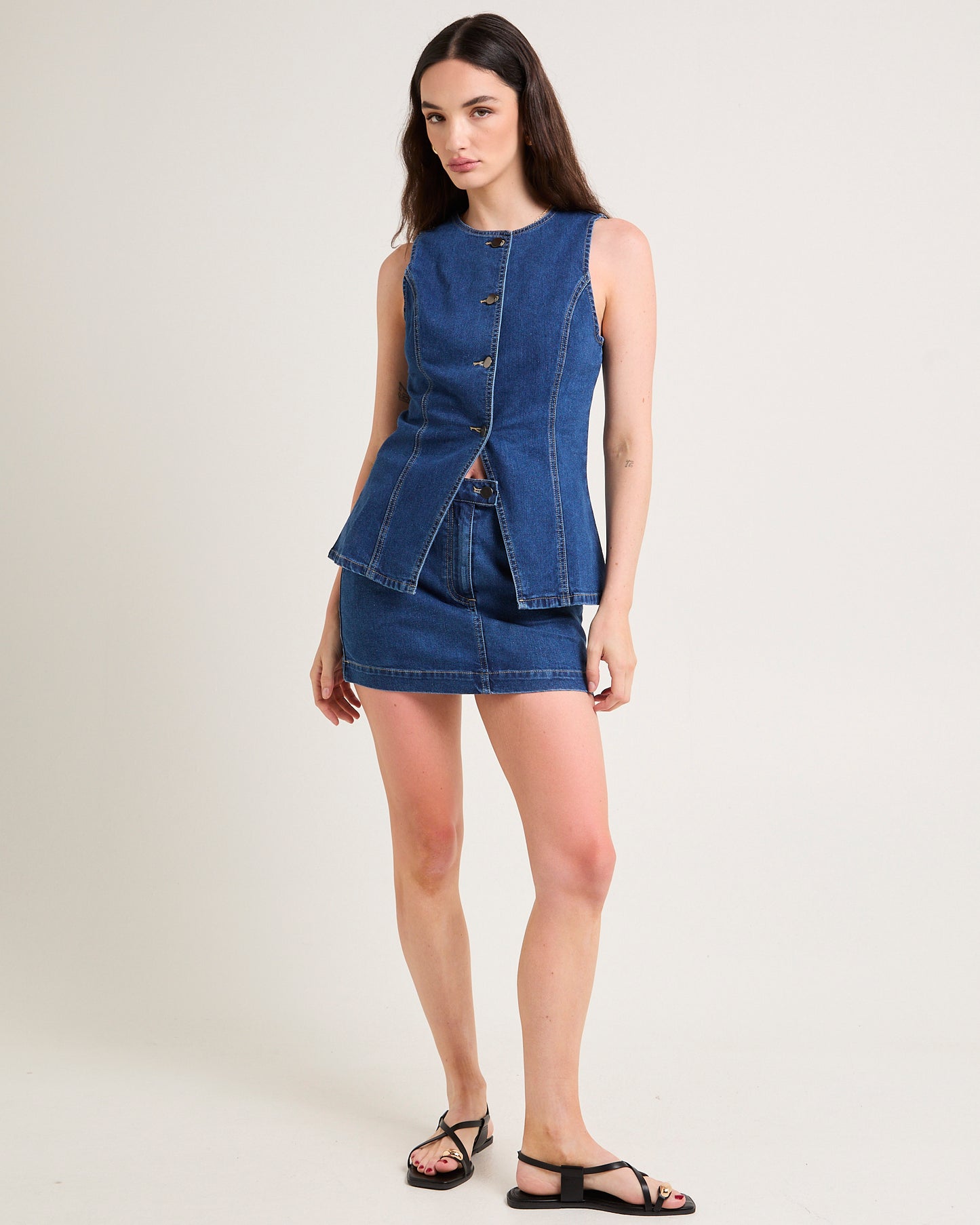 Harper Denim Vest