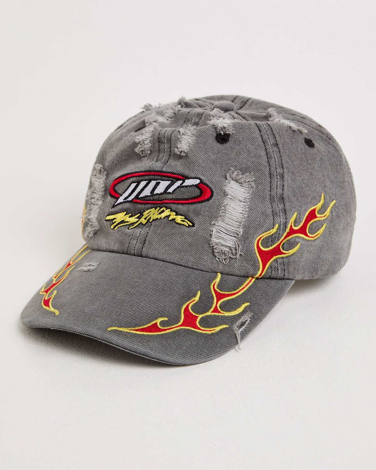 Flaming Heck Cap WASHED BLACK