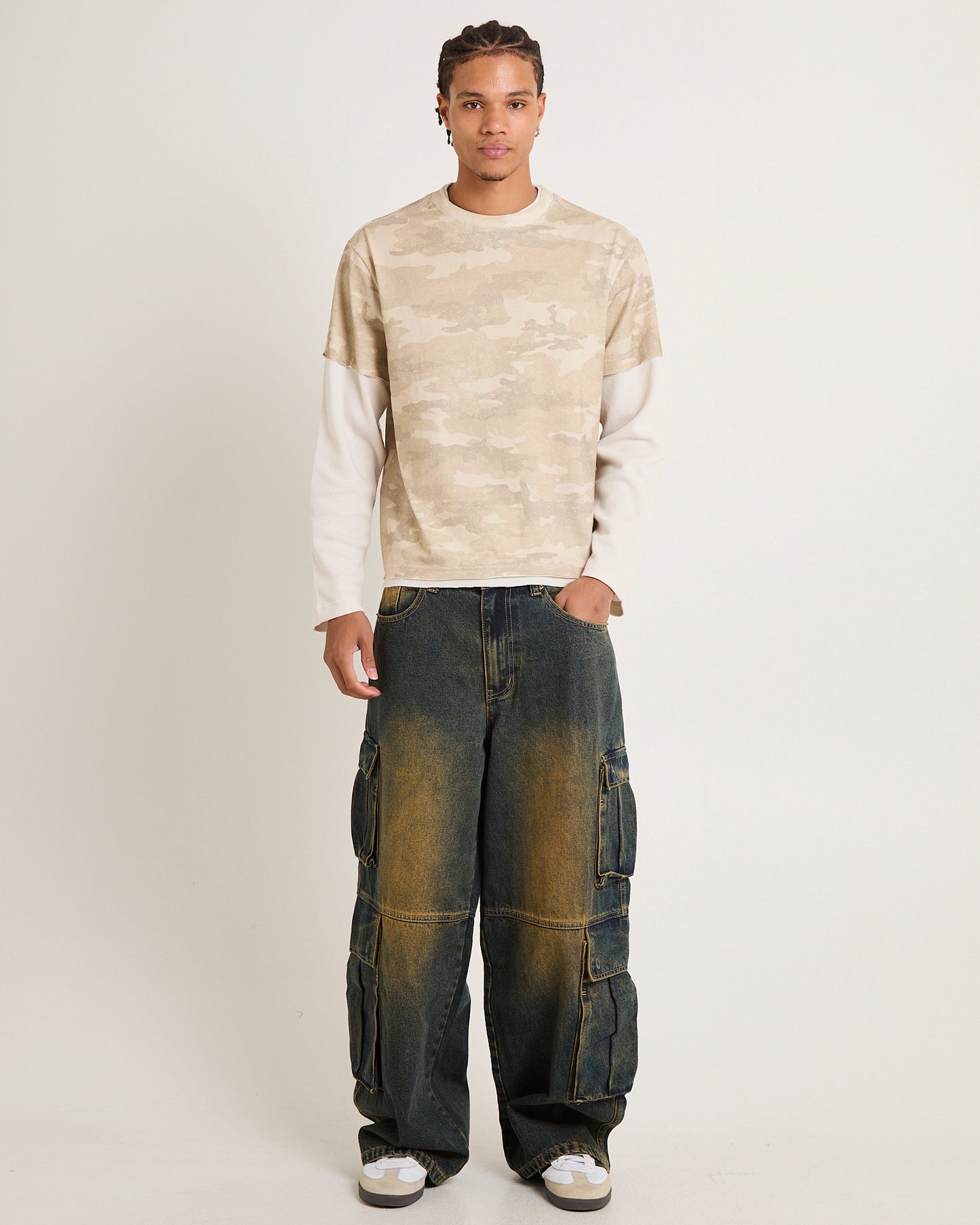 Society Denim Cargo Denim Jeans