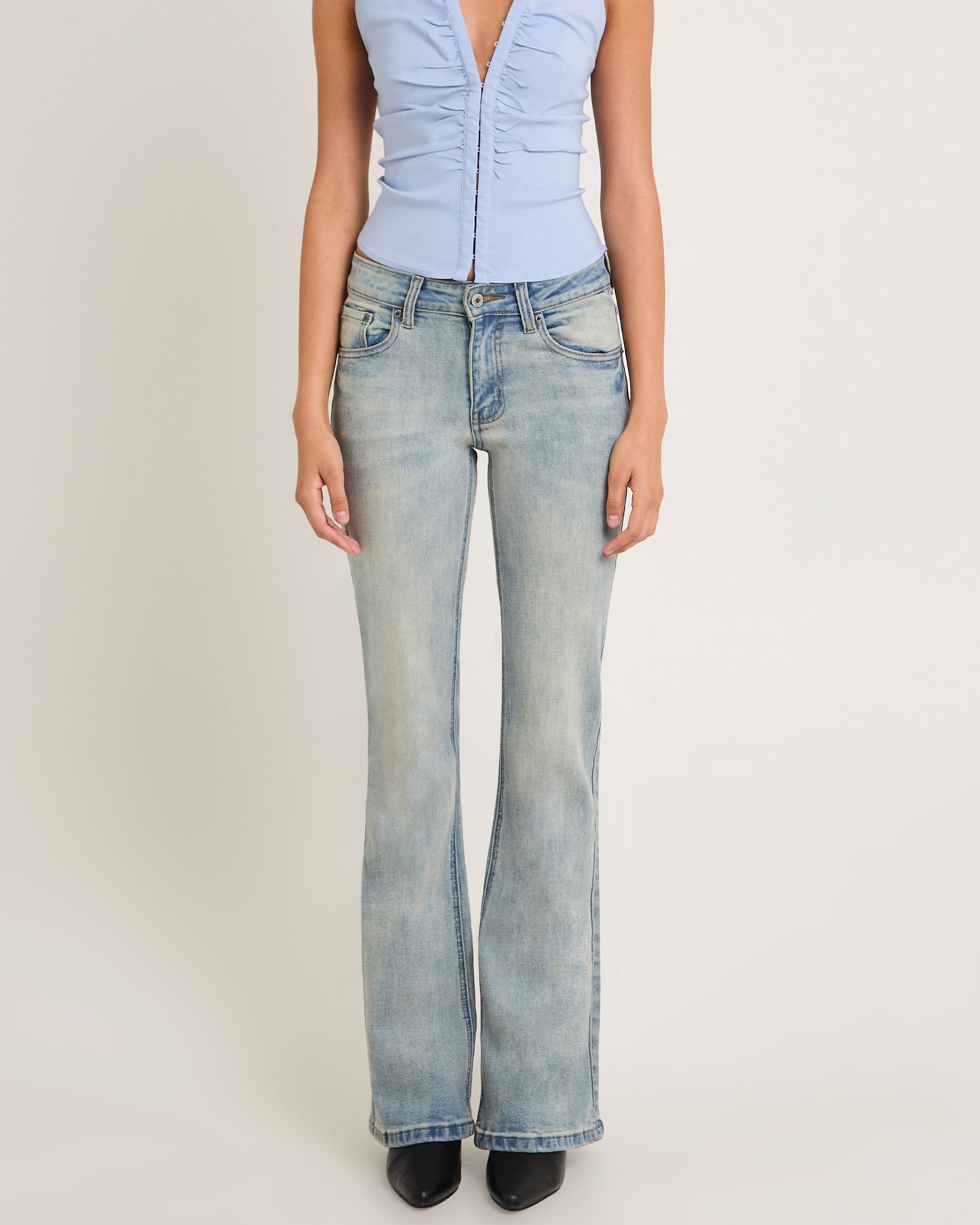 Rita Low Rise Flare Denim Jeans