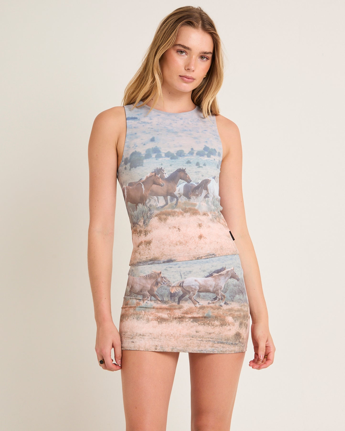 Rodeo Print Tank Top