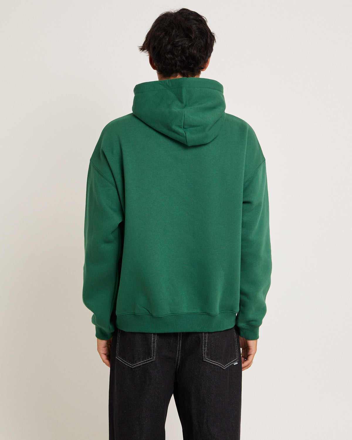 Fisheye Crop Hoodie GREEN