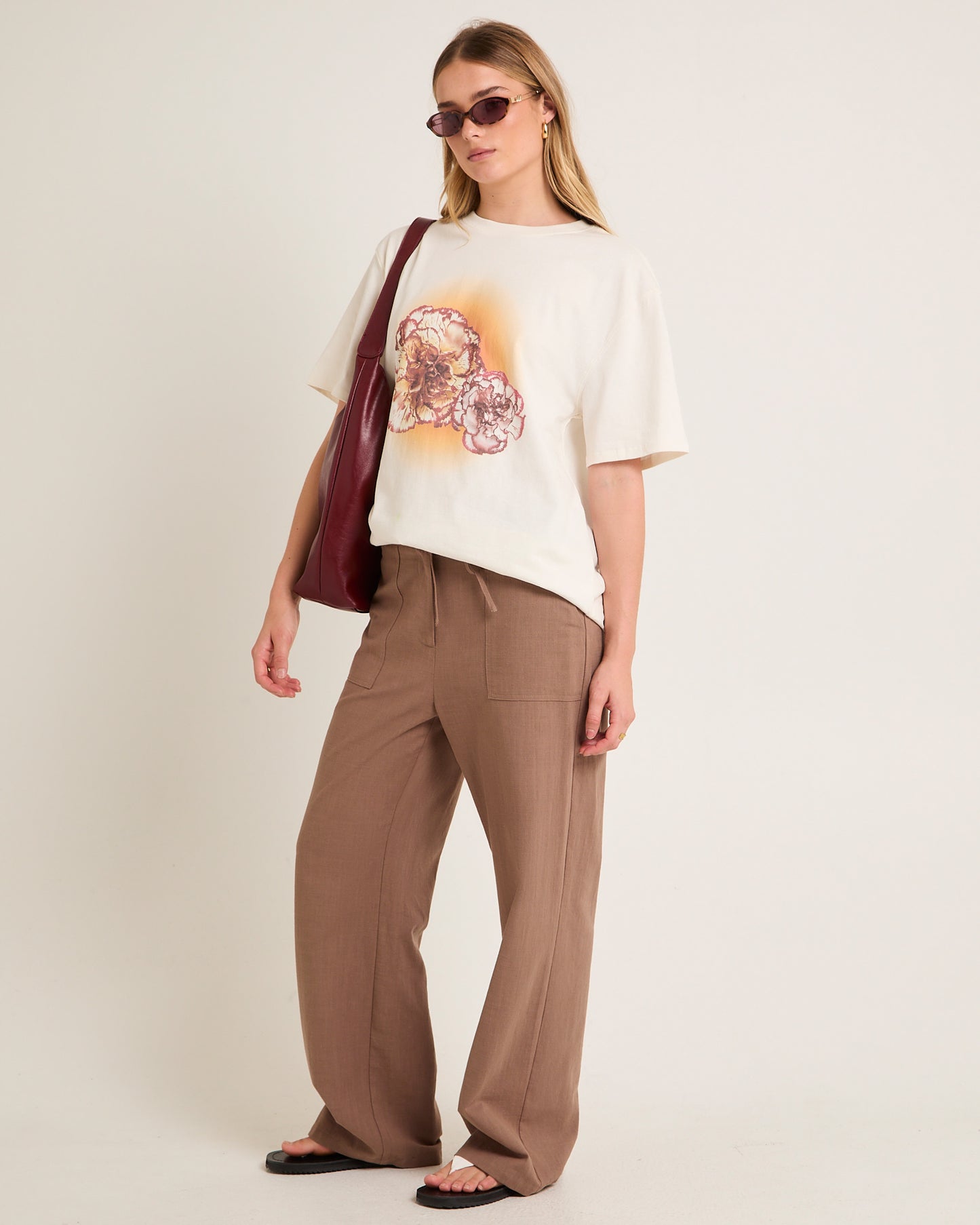 Sunrise Flower Oversized T-Shirt