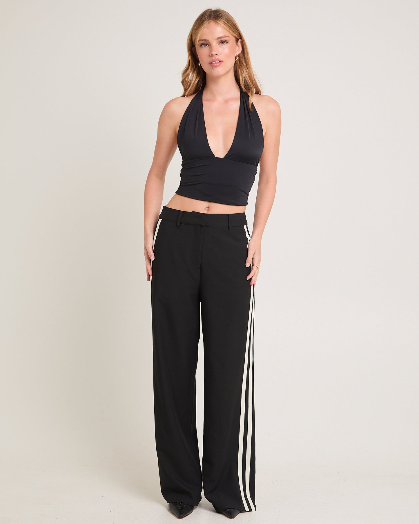Leon Stripe Detail Suit Pants