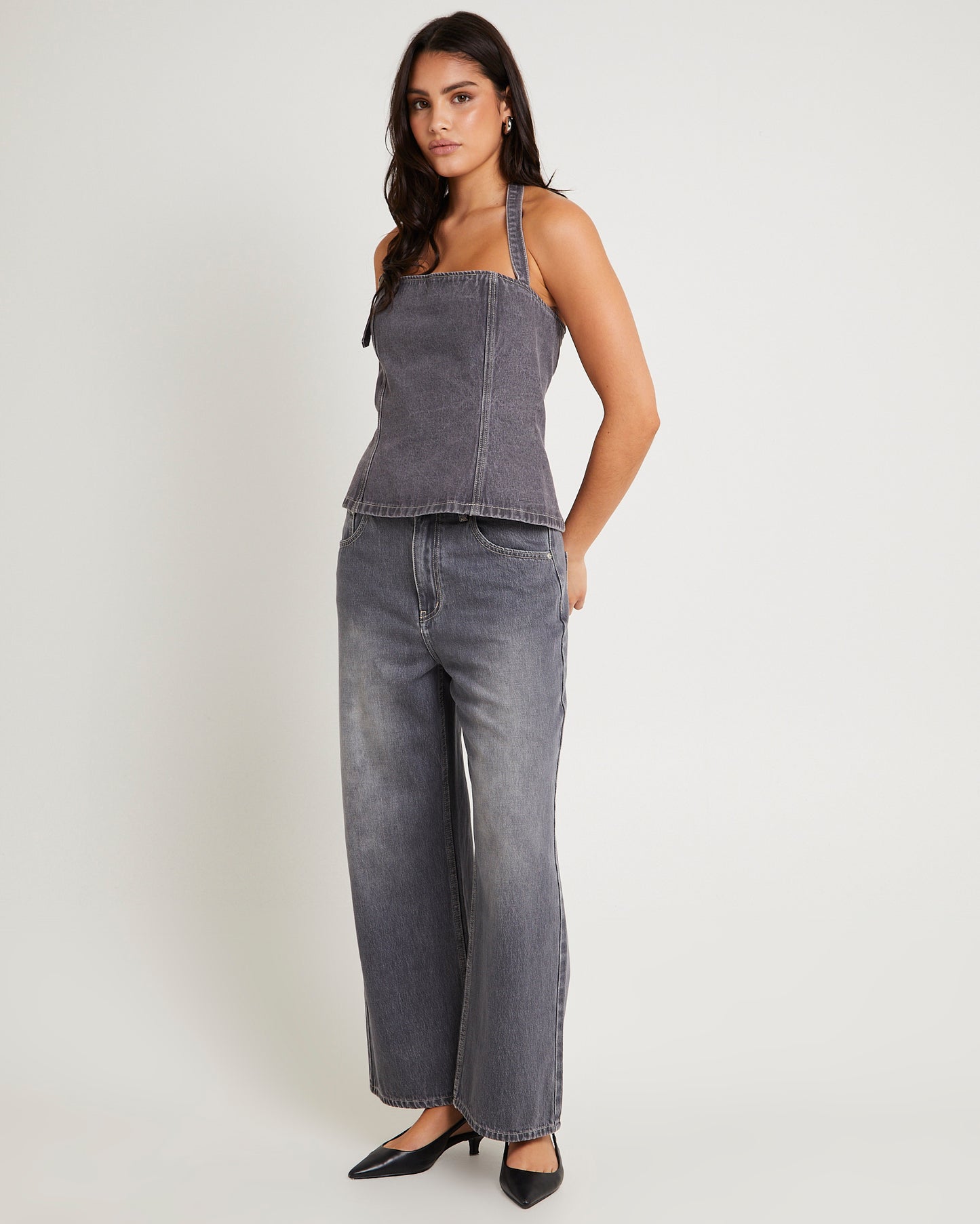 Rez Maxi Baggy Denim Jeans Petite