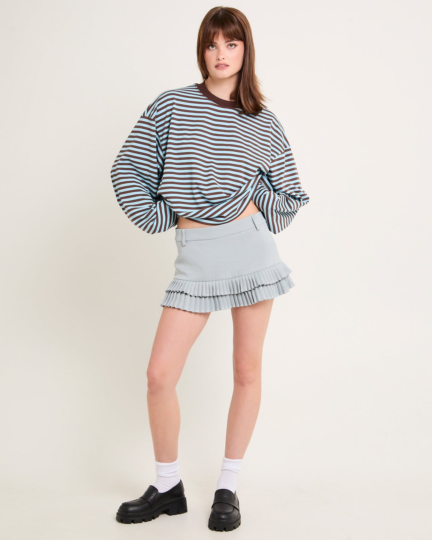 Double Ruffle Mini Skort