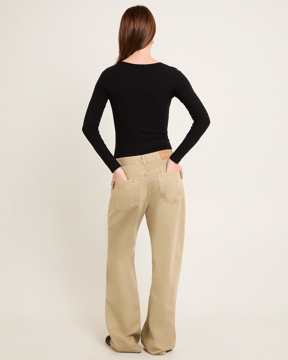 Soft Knit Rib Button Bodysuit BLACK