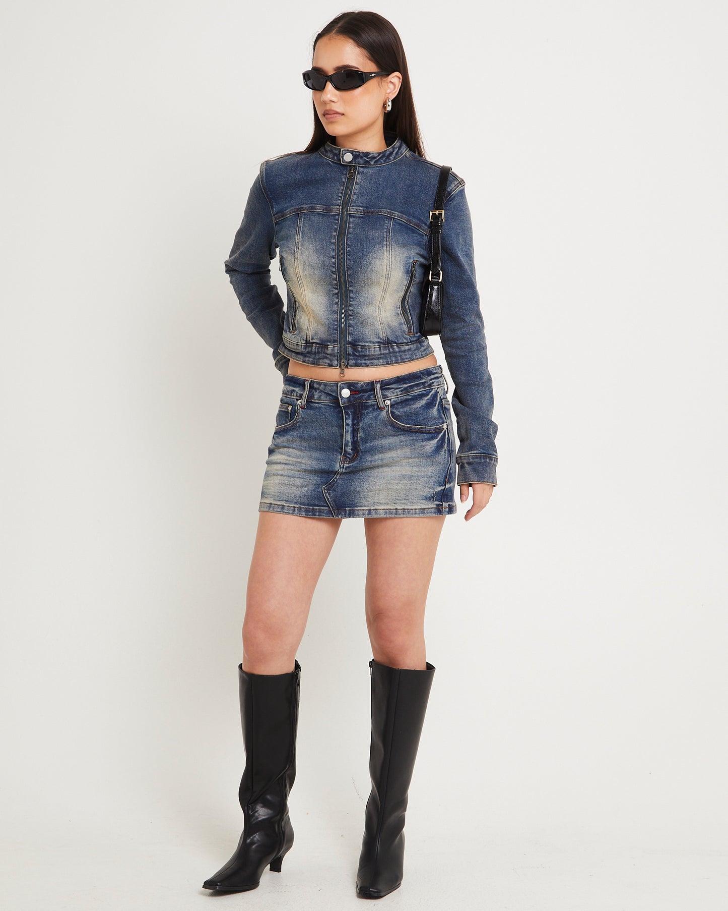 Niche Denim Moto Jacket