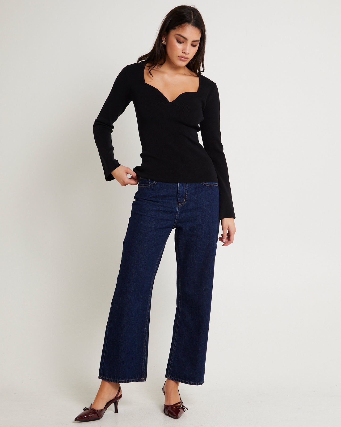 Sweetheart Long Sleeve Top