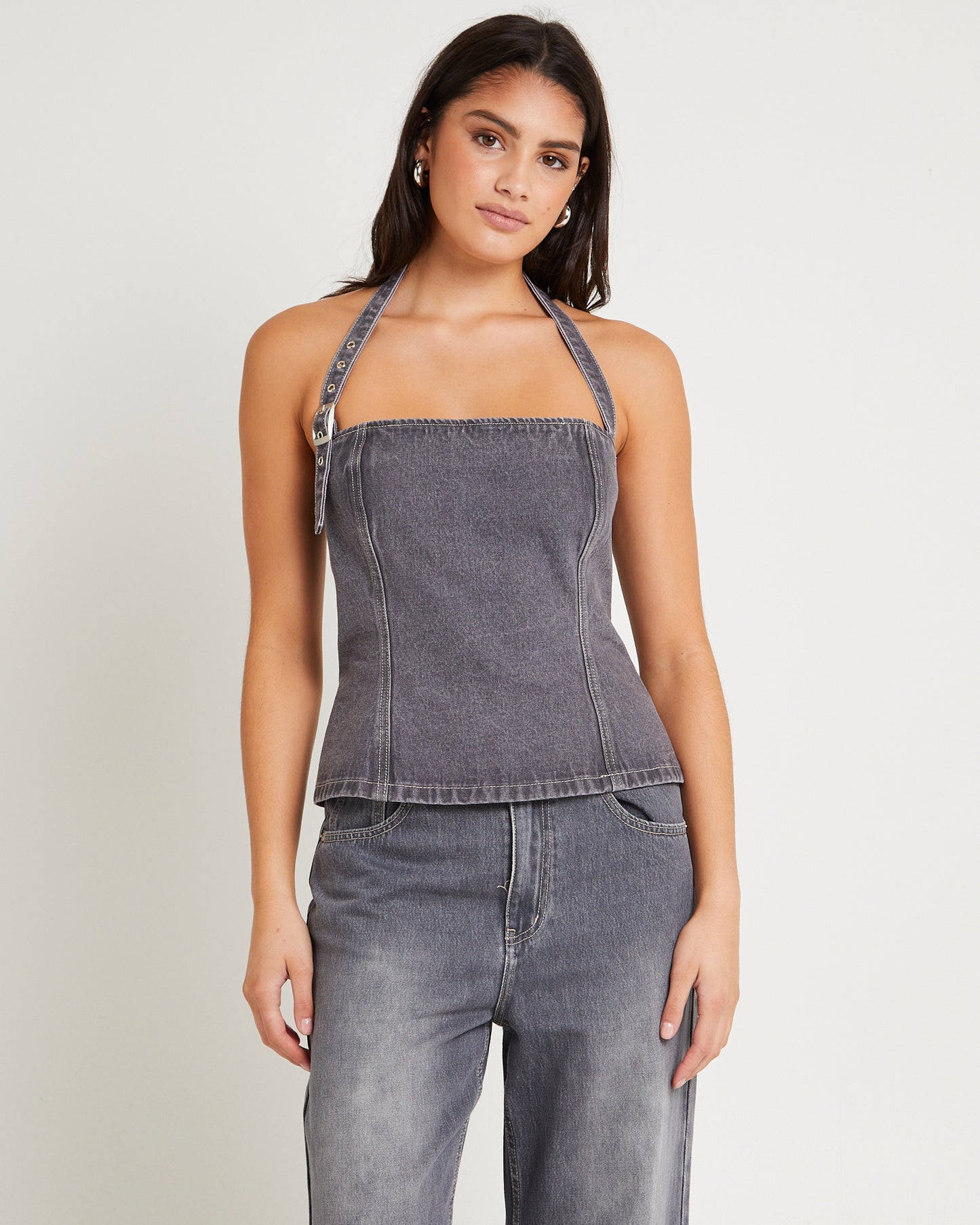Allegra Corset Denim Top