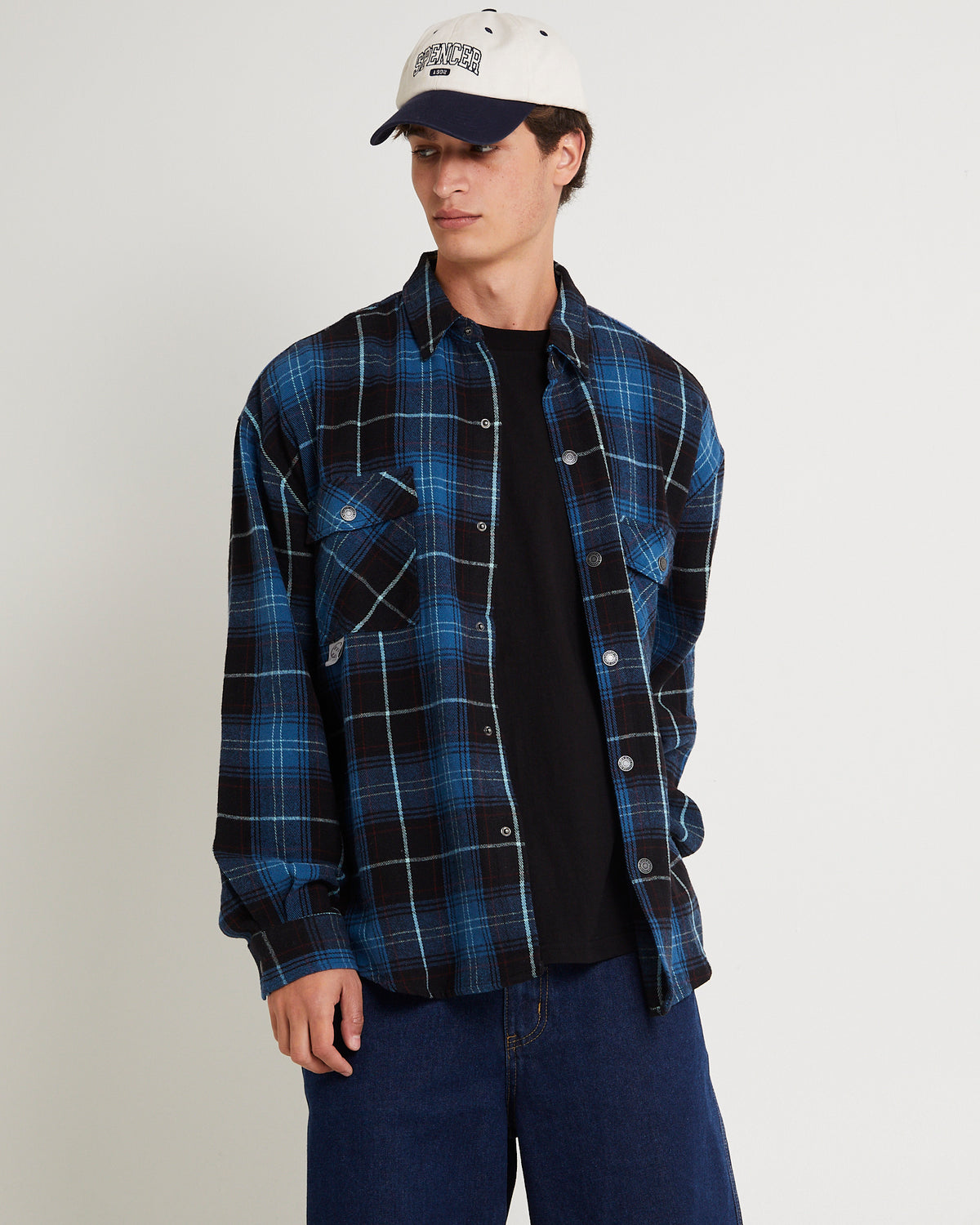 Denver Flanno Long Sleeve Shirt GREY