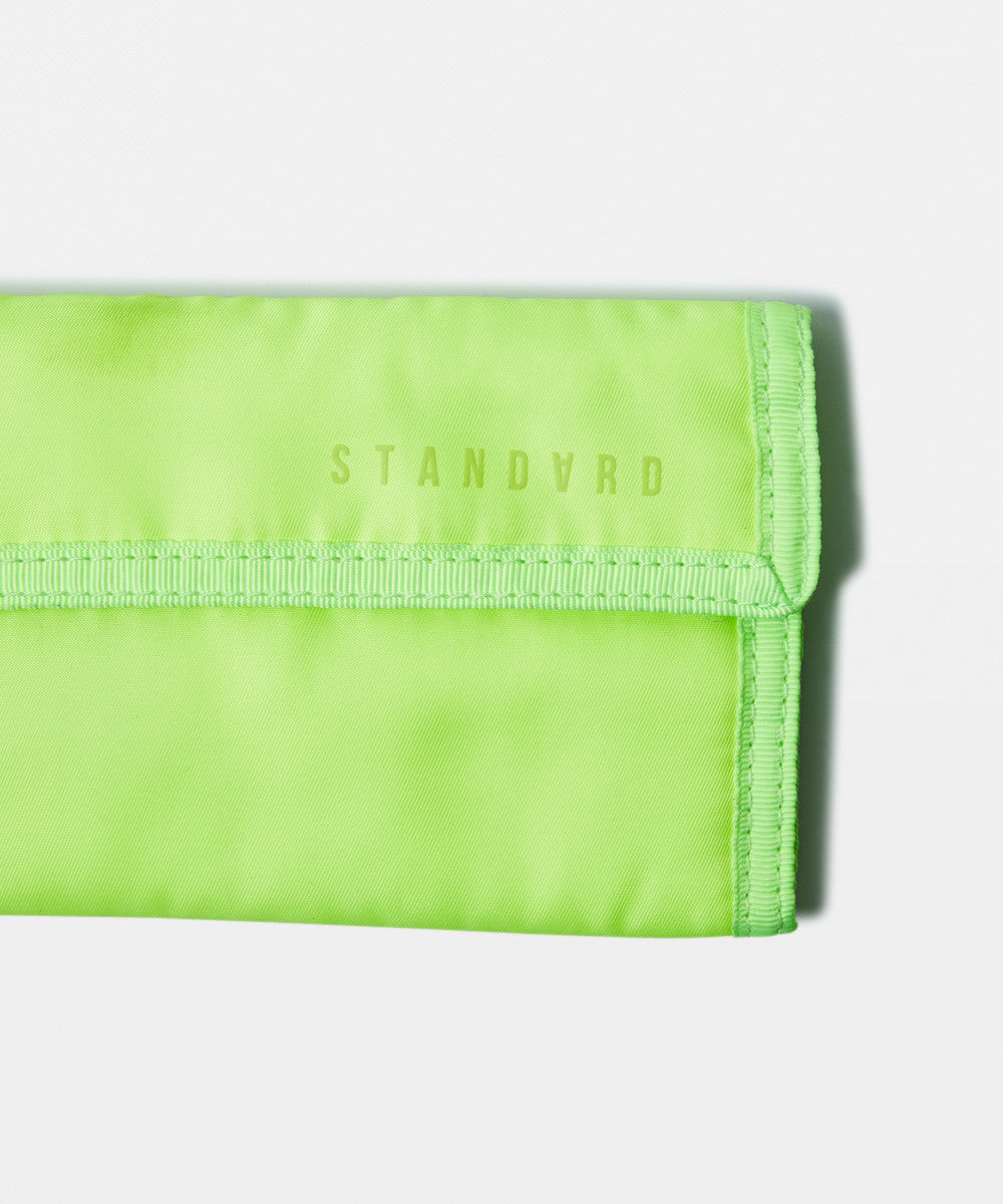 Tactical Neon Neck Wallet Acid Lime