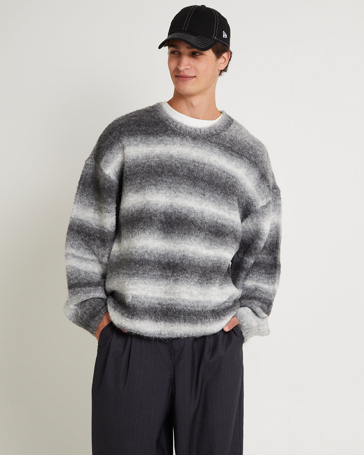 Luster Ombre Knit Jumper GREY