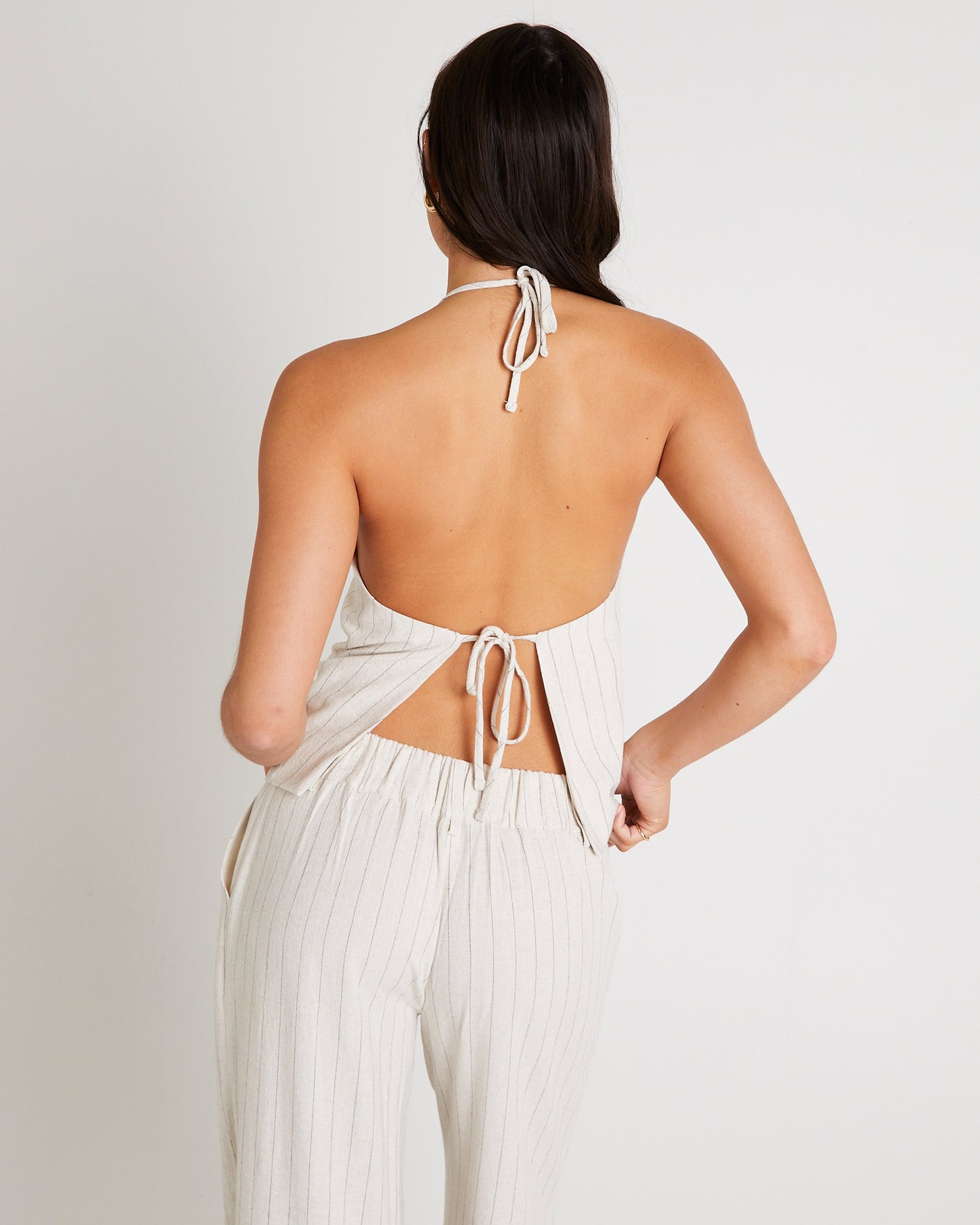 Peta Plunge Halter Top