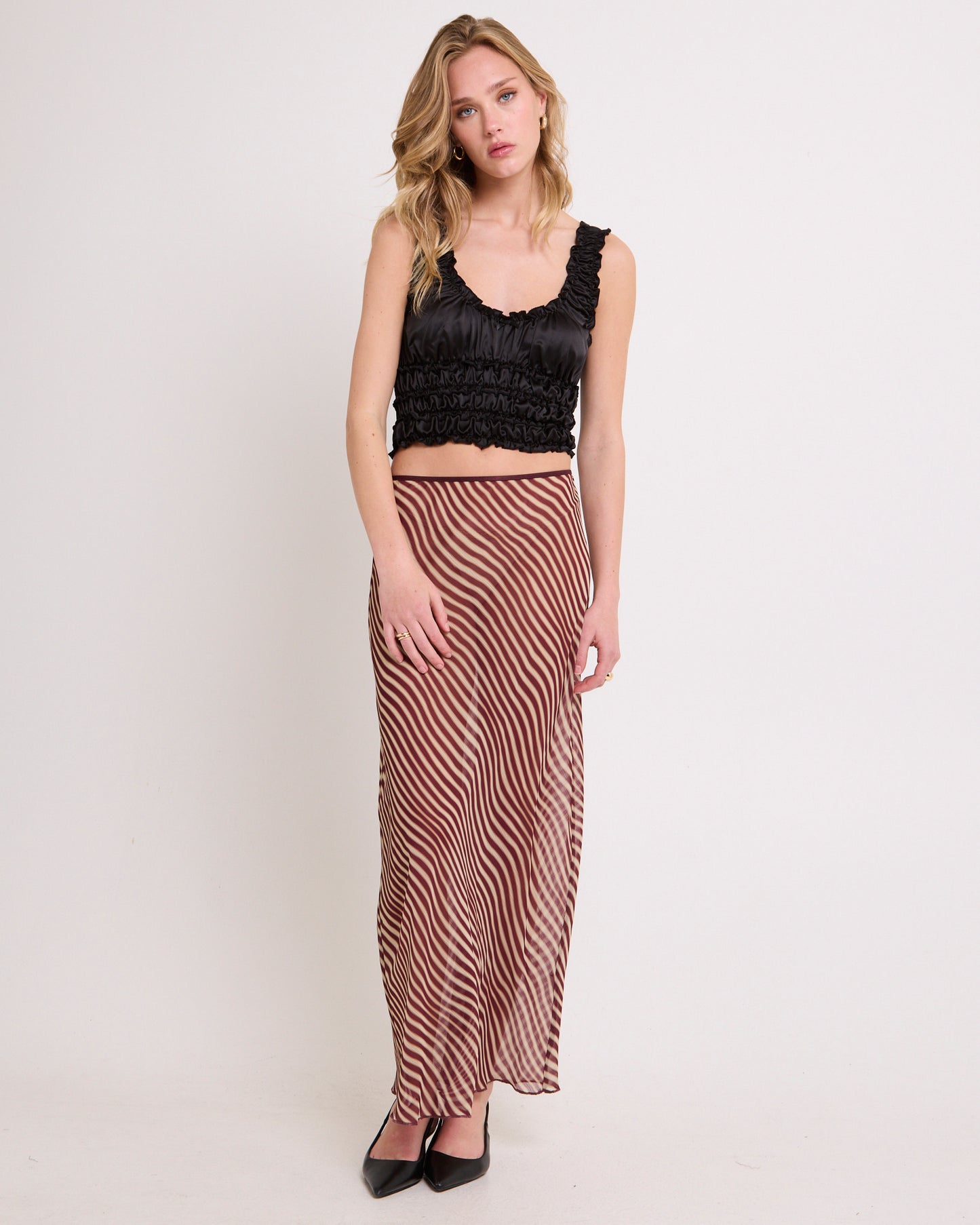 Celly Sheer Maxi Skirt