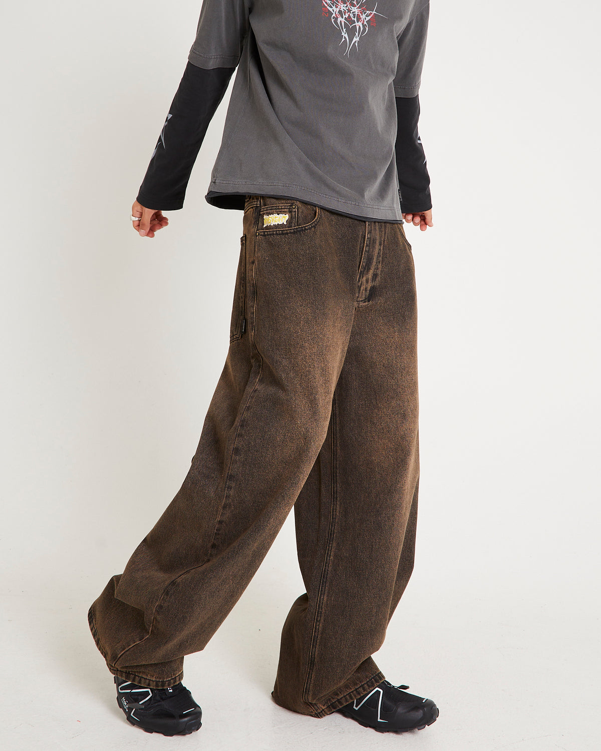 Society Baggy Denim Jeans EXPRESSO