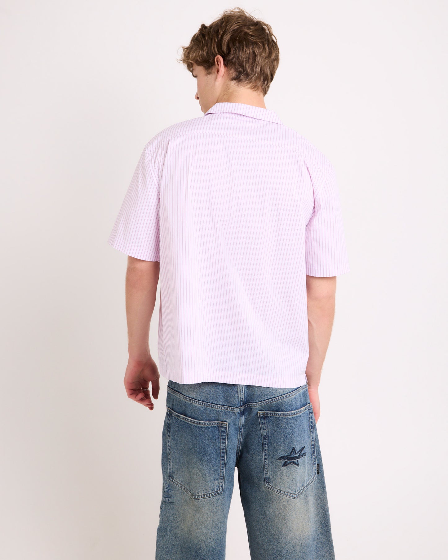 Box Striped Short Sleeve Shirt