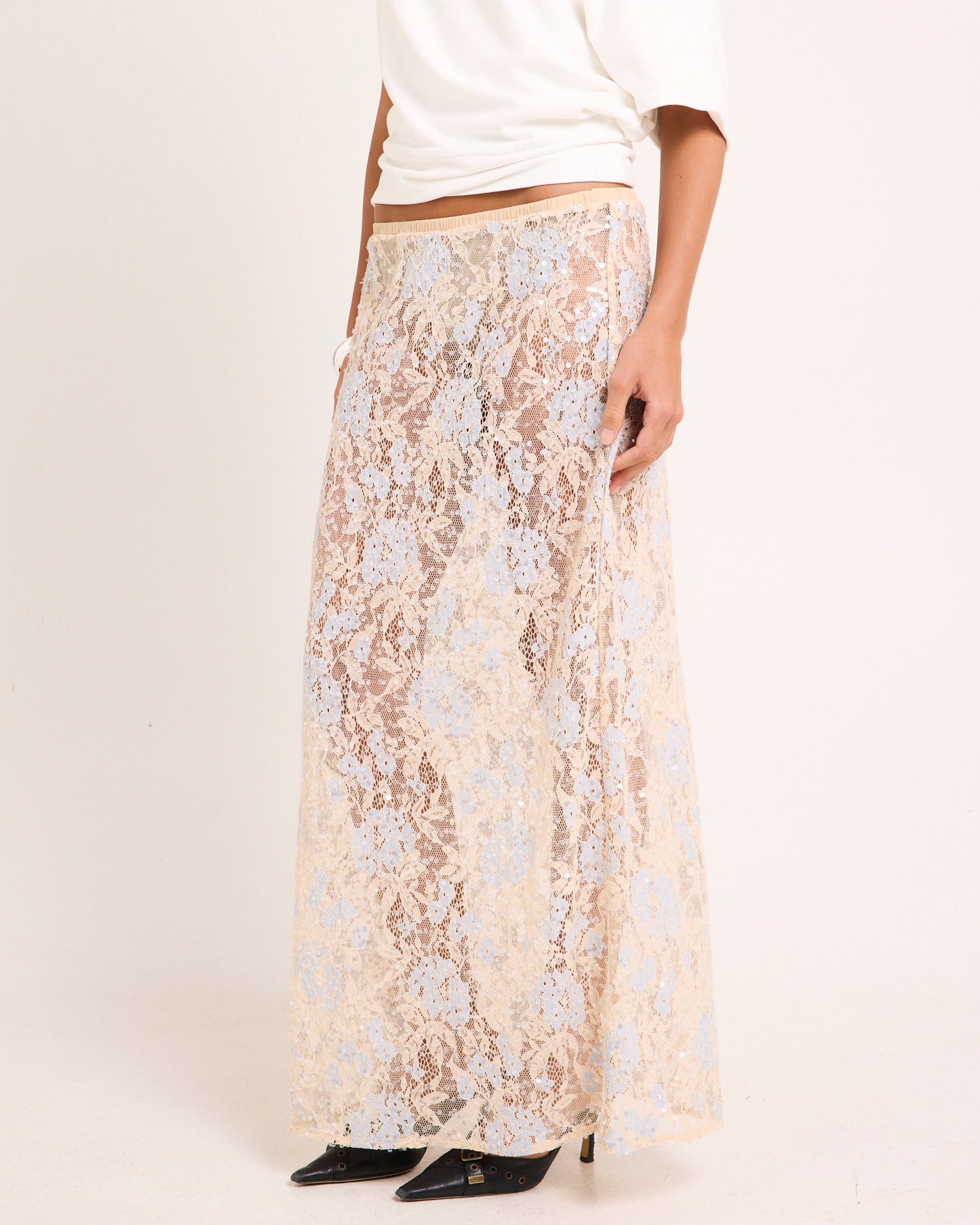 Sorelle Lace Maxi Skirt
