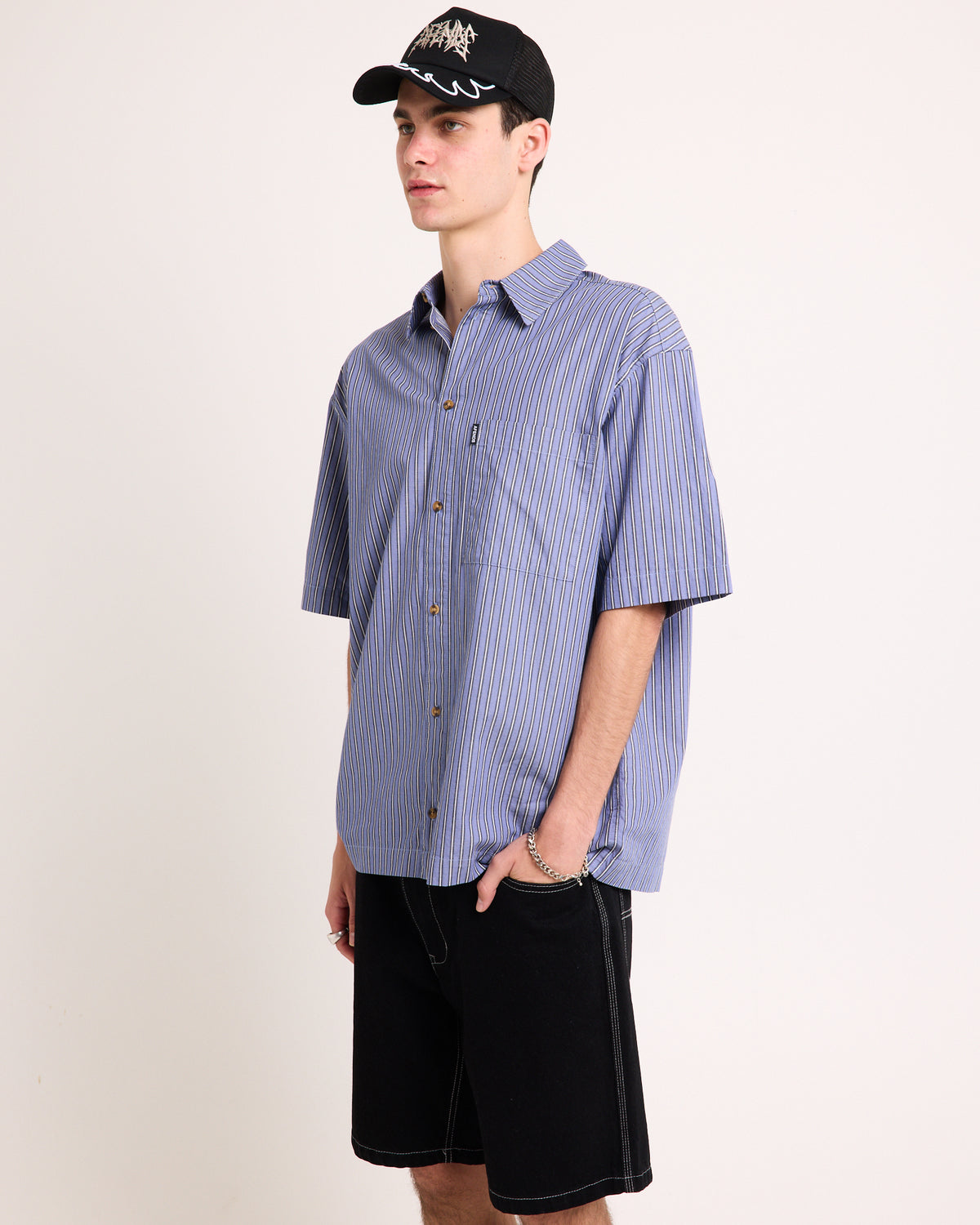 Shipwreck Stripe Short Sleeve Shirt MARLIN