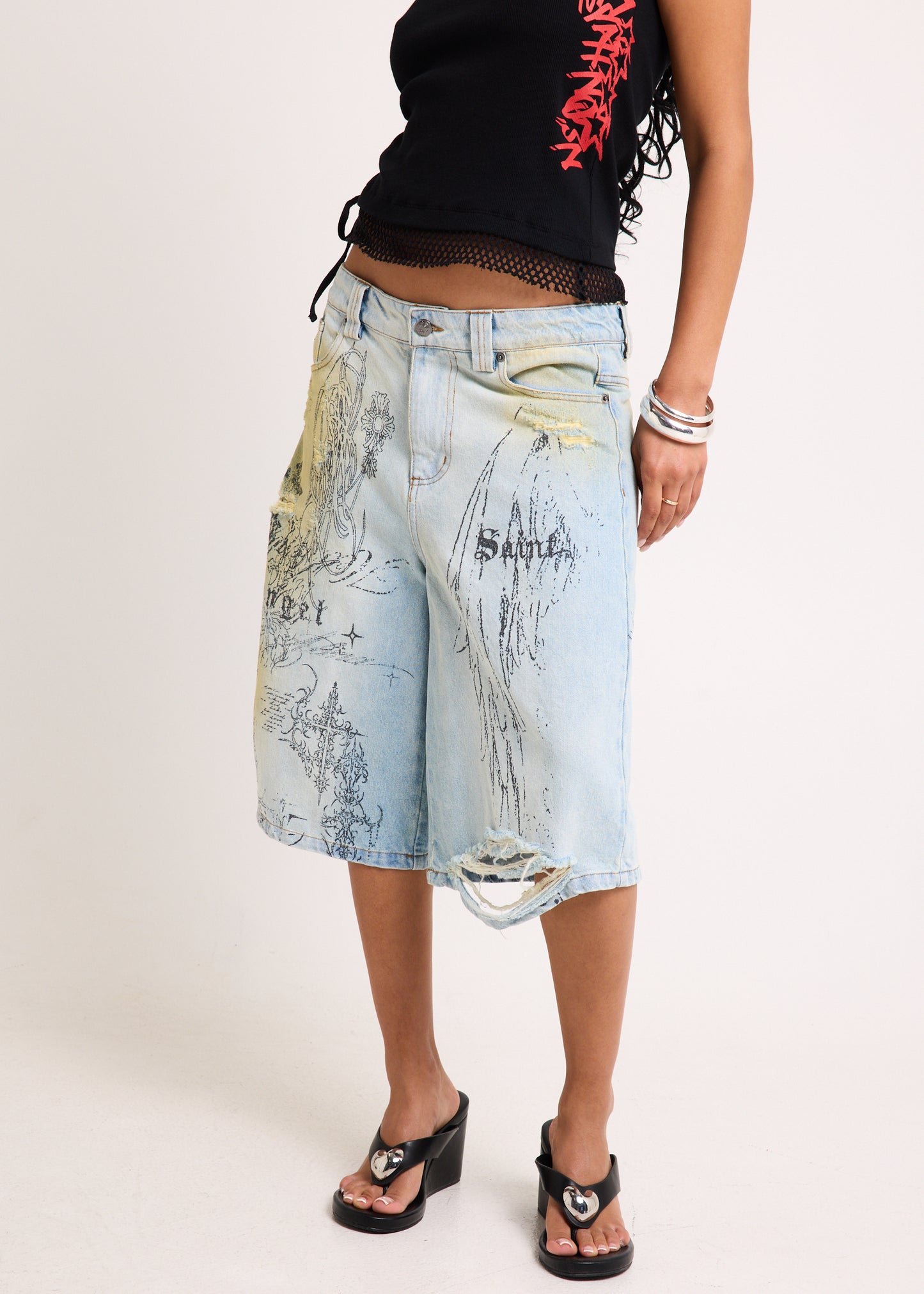 Florence Printed Jorts