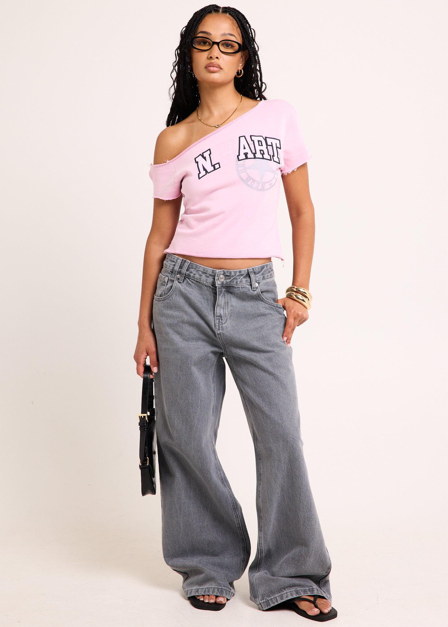 College One Shoulder Top