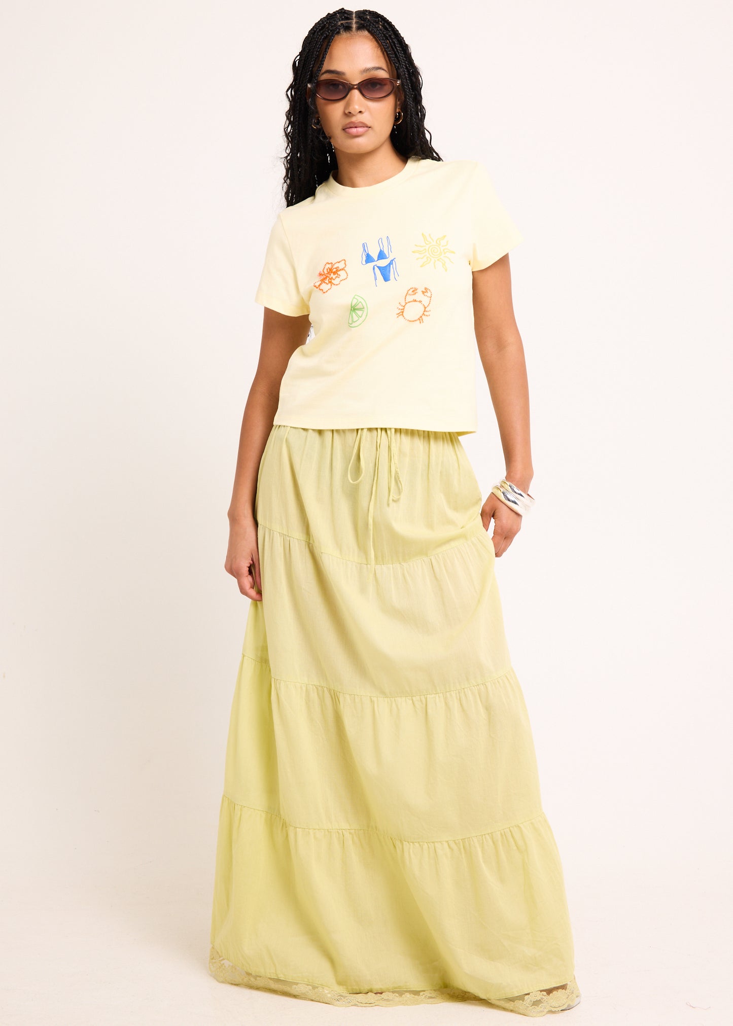 Vacation Beaded Baby Tee