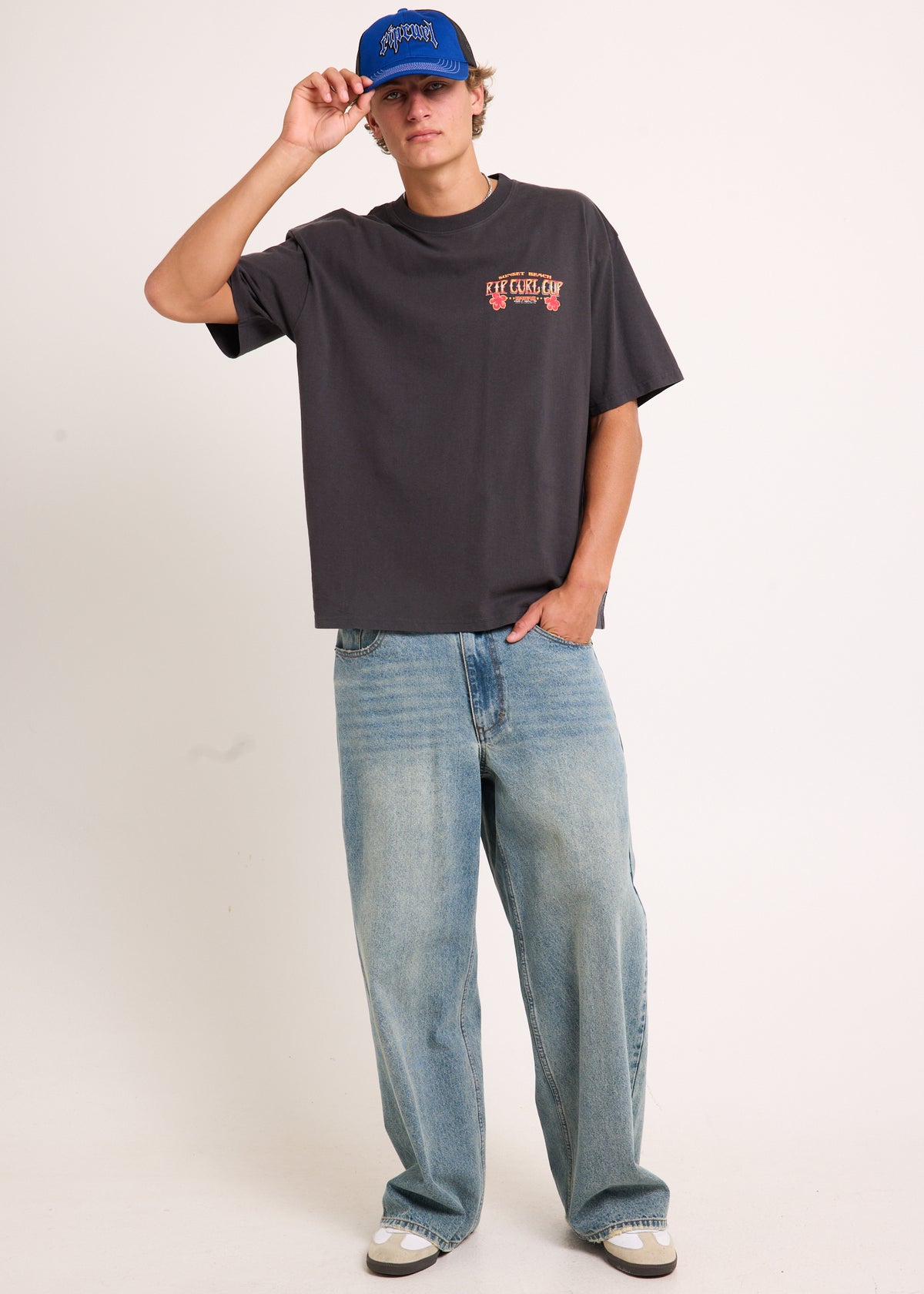 Cup Sunset Beach Hawaii T-Shirt WASHED BLACK