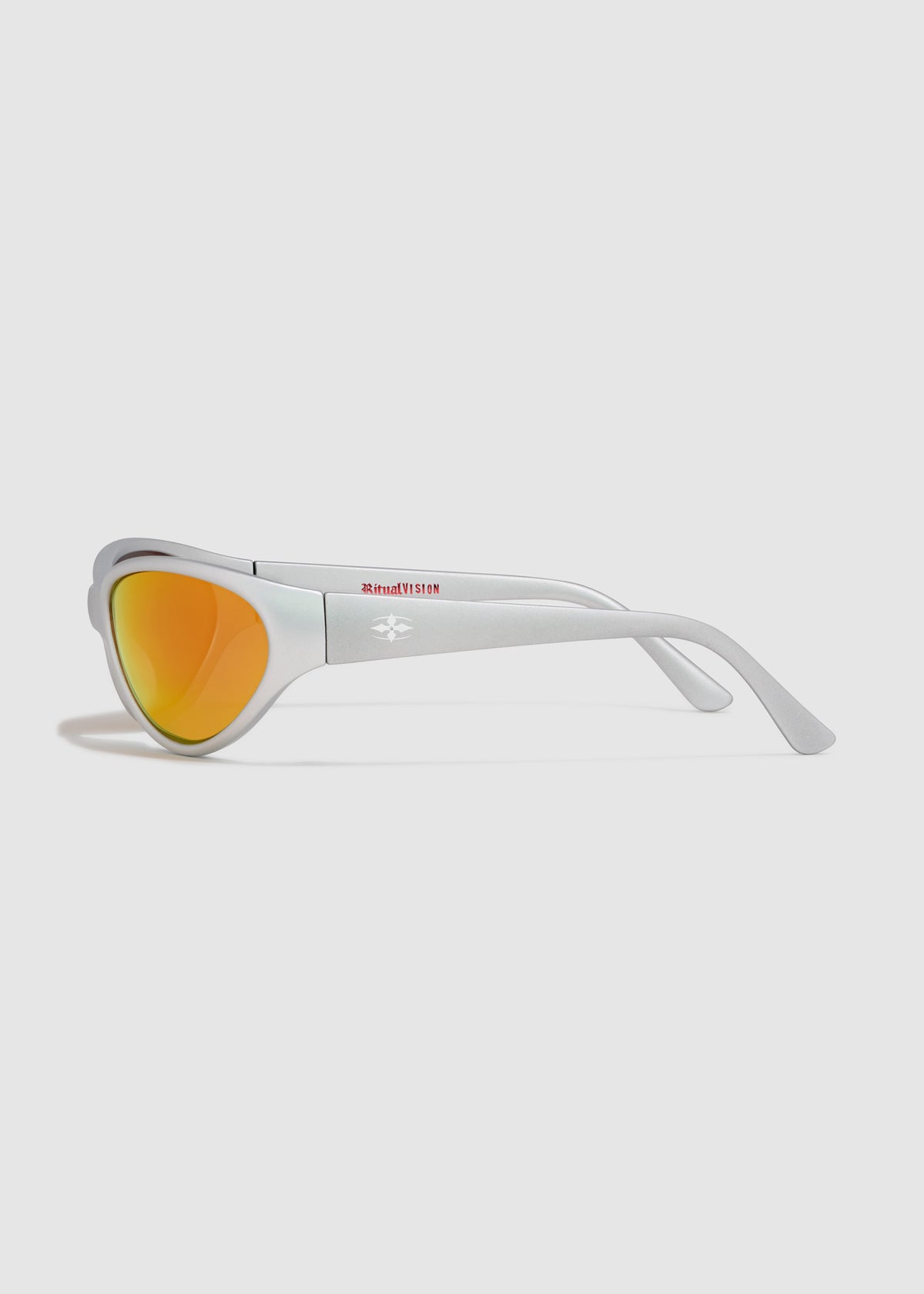 Morphine Sunglasses MATTE CHROME / REFLECTIVE ORANGE POLARISED