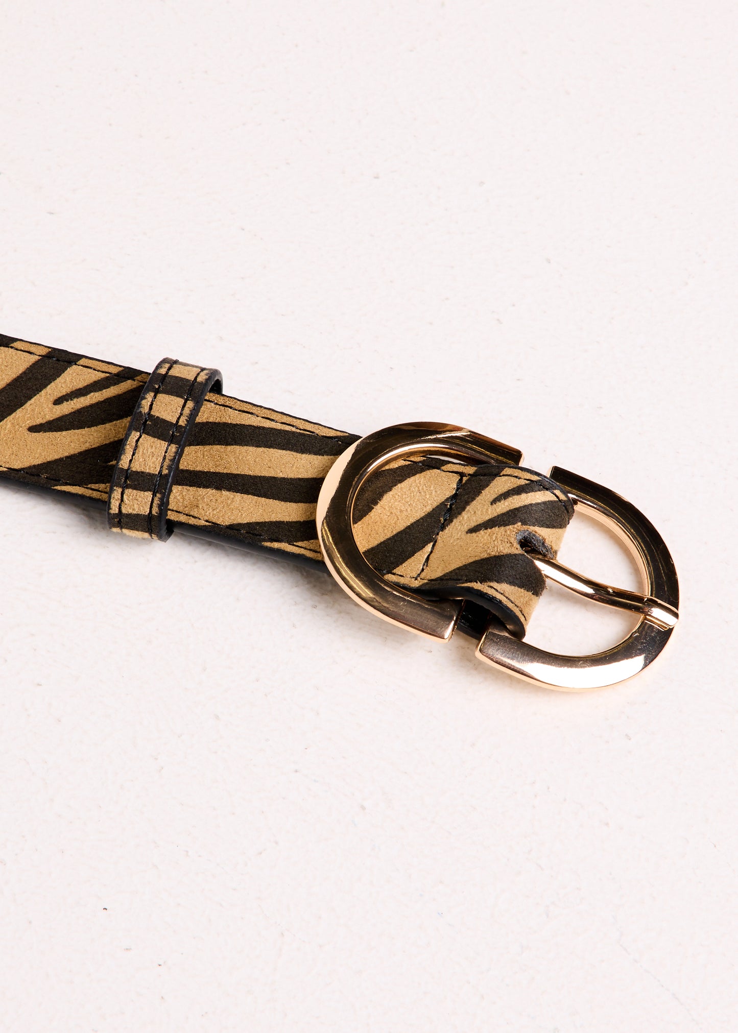 Zuri Zebra Printed Belt