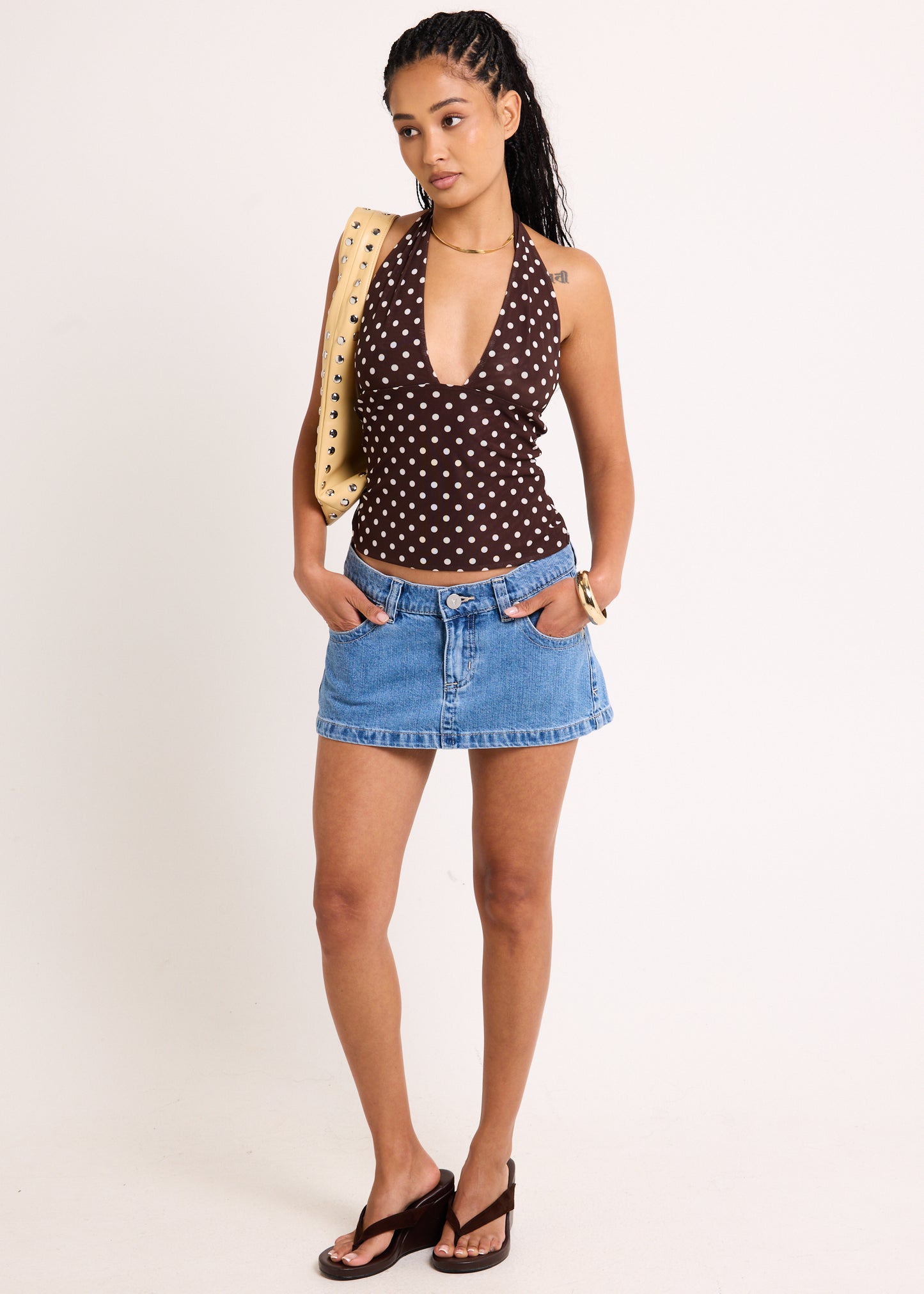 Ava Slinky Plunge Top