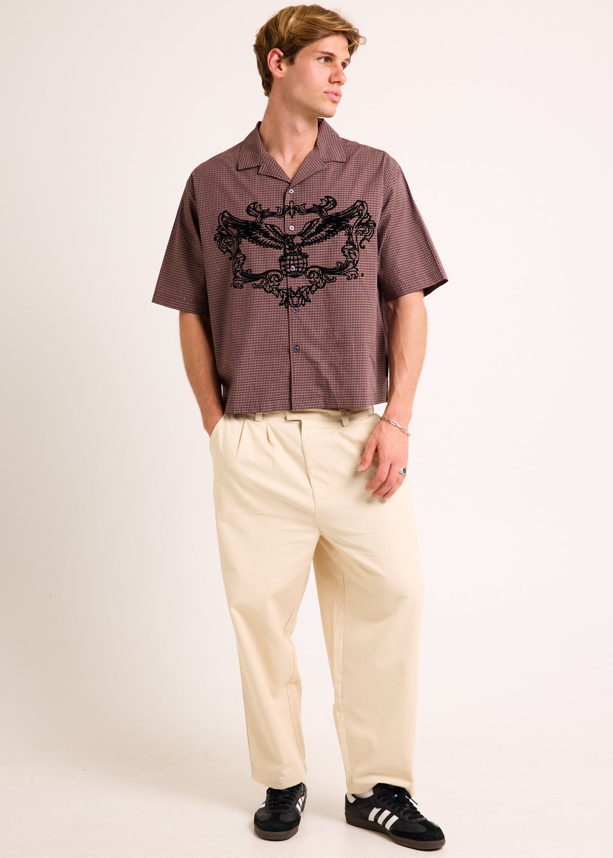 Hawk SHort Sleeve Shirt BROWN