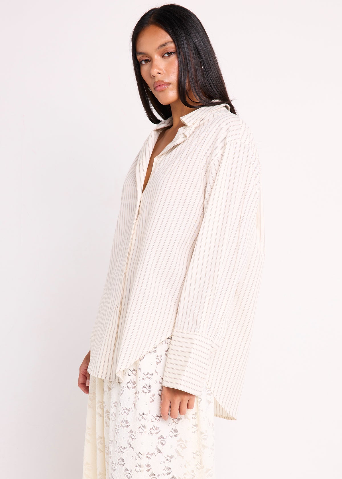 Zuri Striped Long Sleeve Shirt STRIPES
