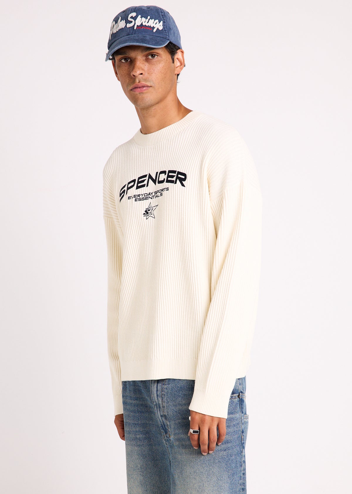 Arch Knit Crew Jumper NATURAL