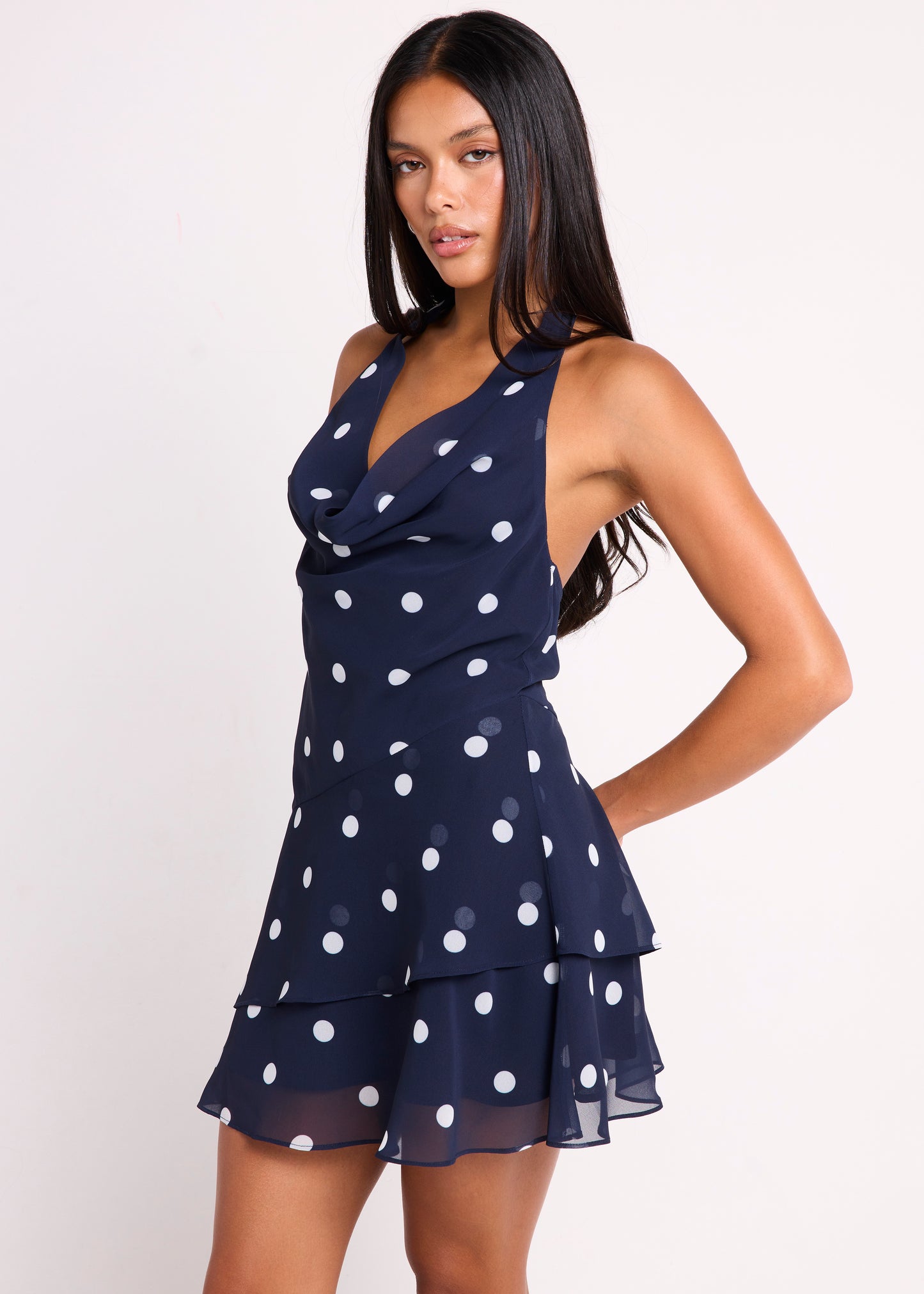 Ophelia Polka Mini Dress