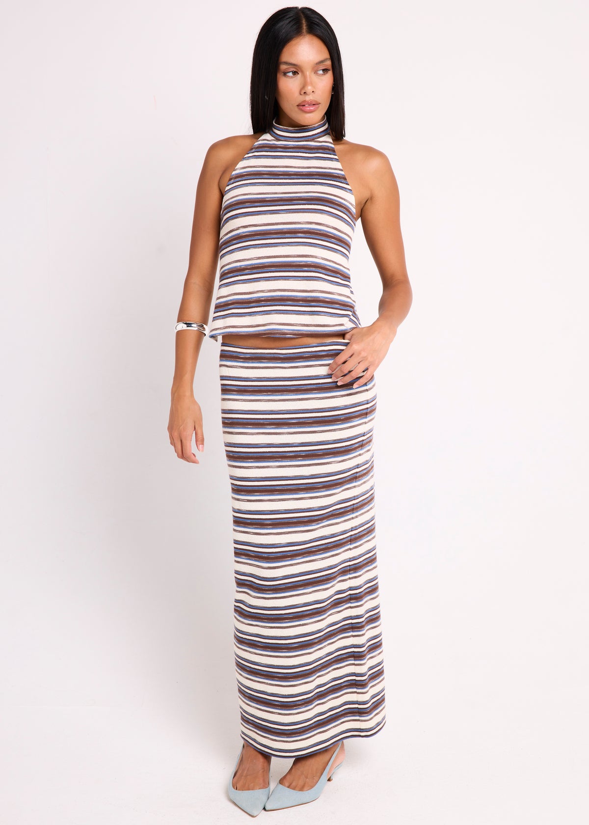 Rowan Stripe Column Maxi Skirt ASSORTED