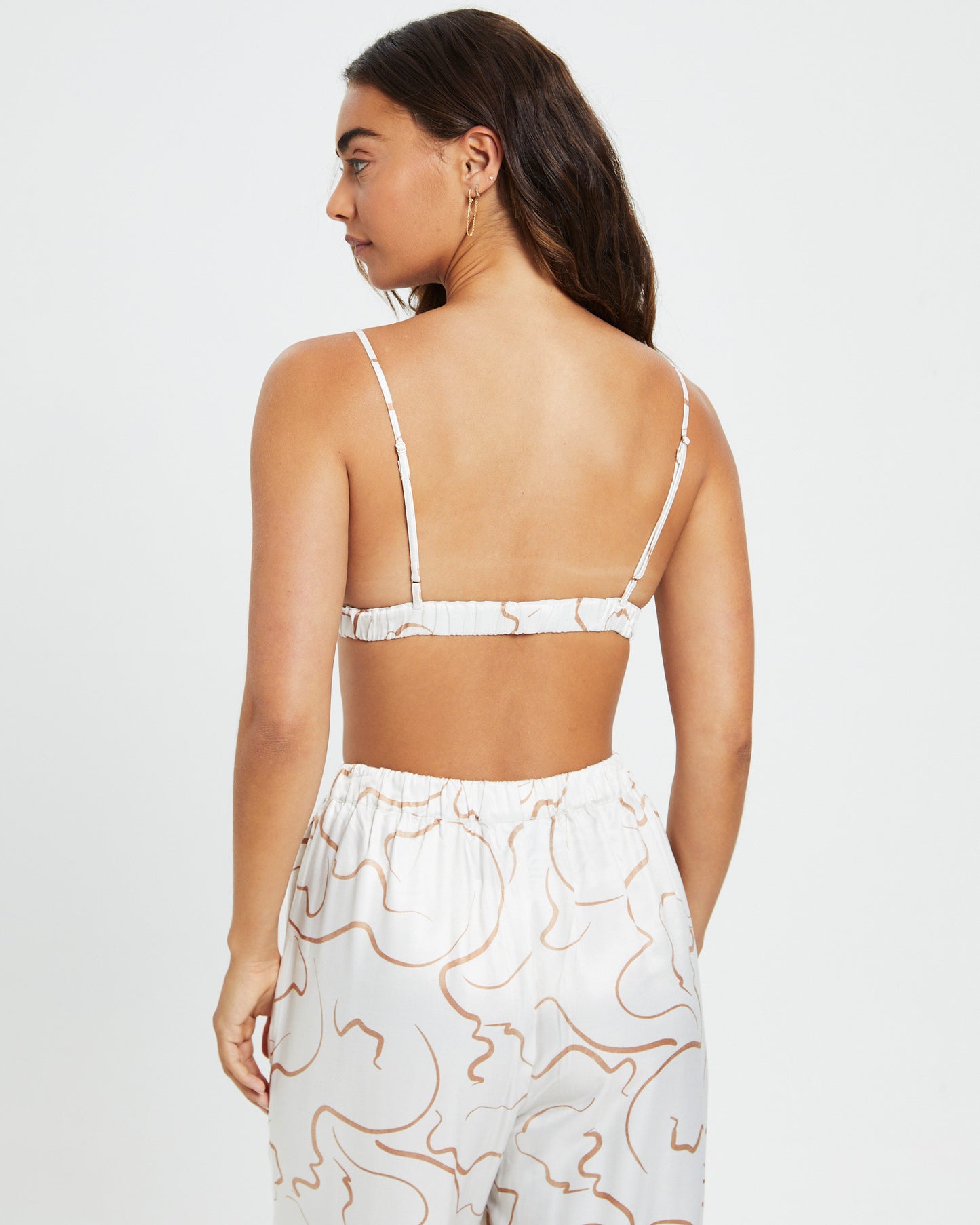 Amabella Picasso Print Bralette Ivory
