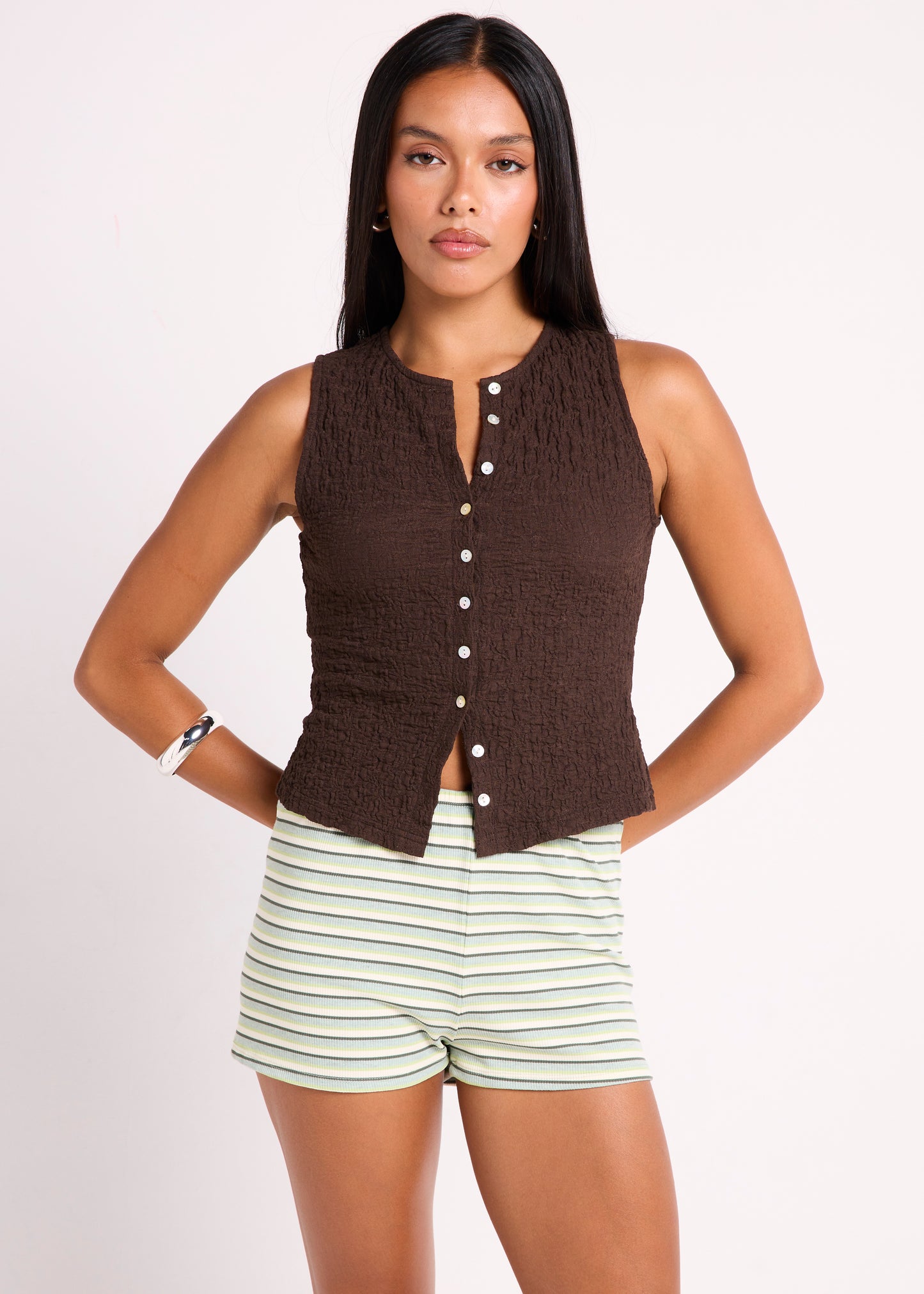 Maya Crinkled Tank Top