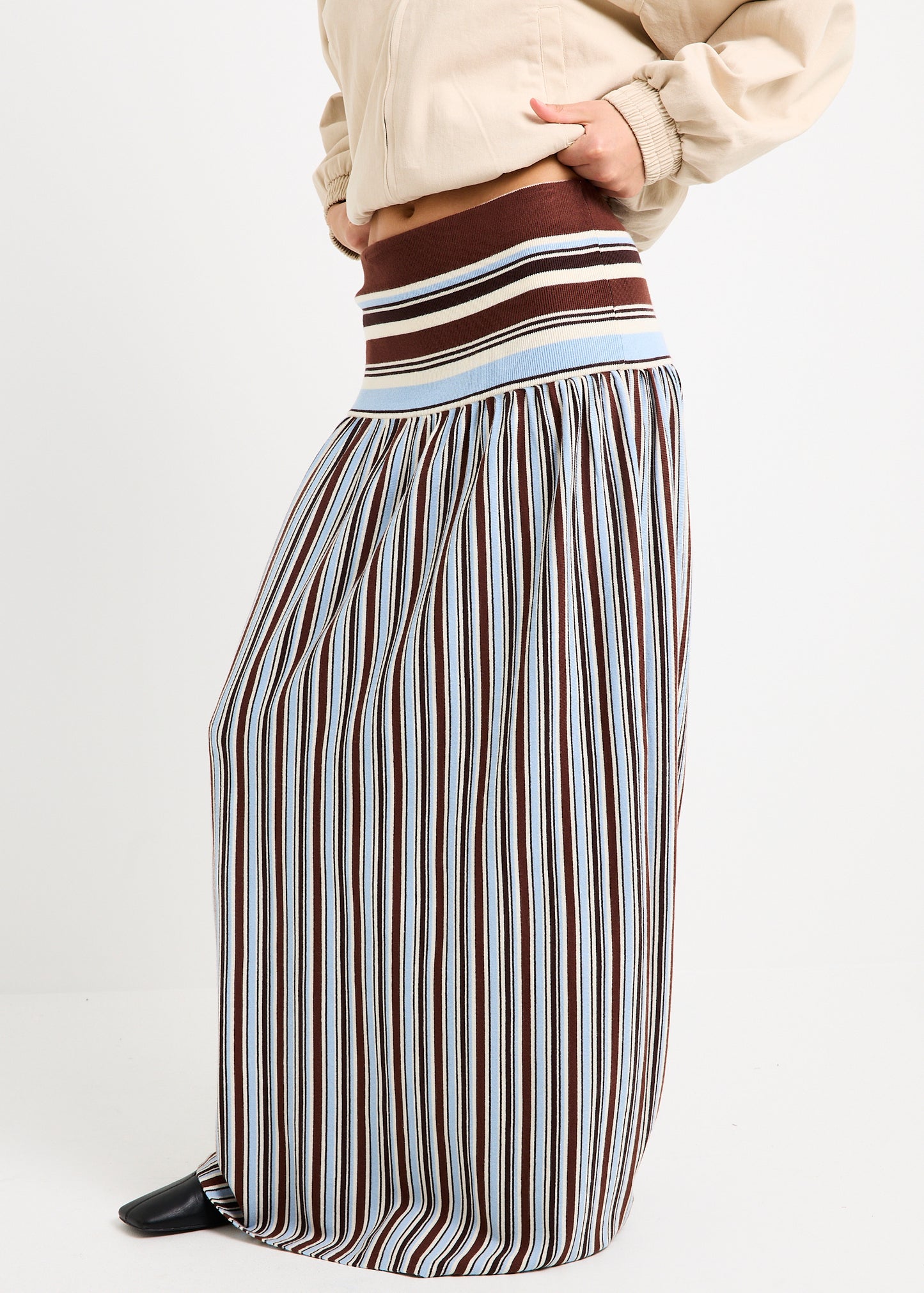 Sirena Striped Maxi Skirt