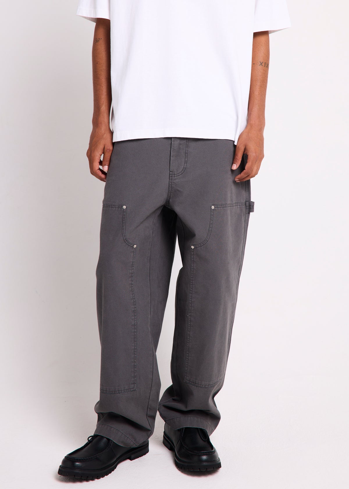 Development Double Knee Pants BLACK