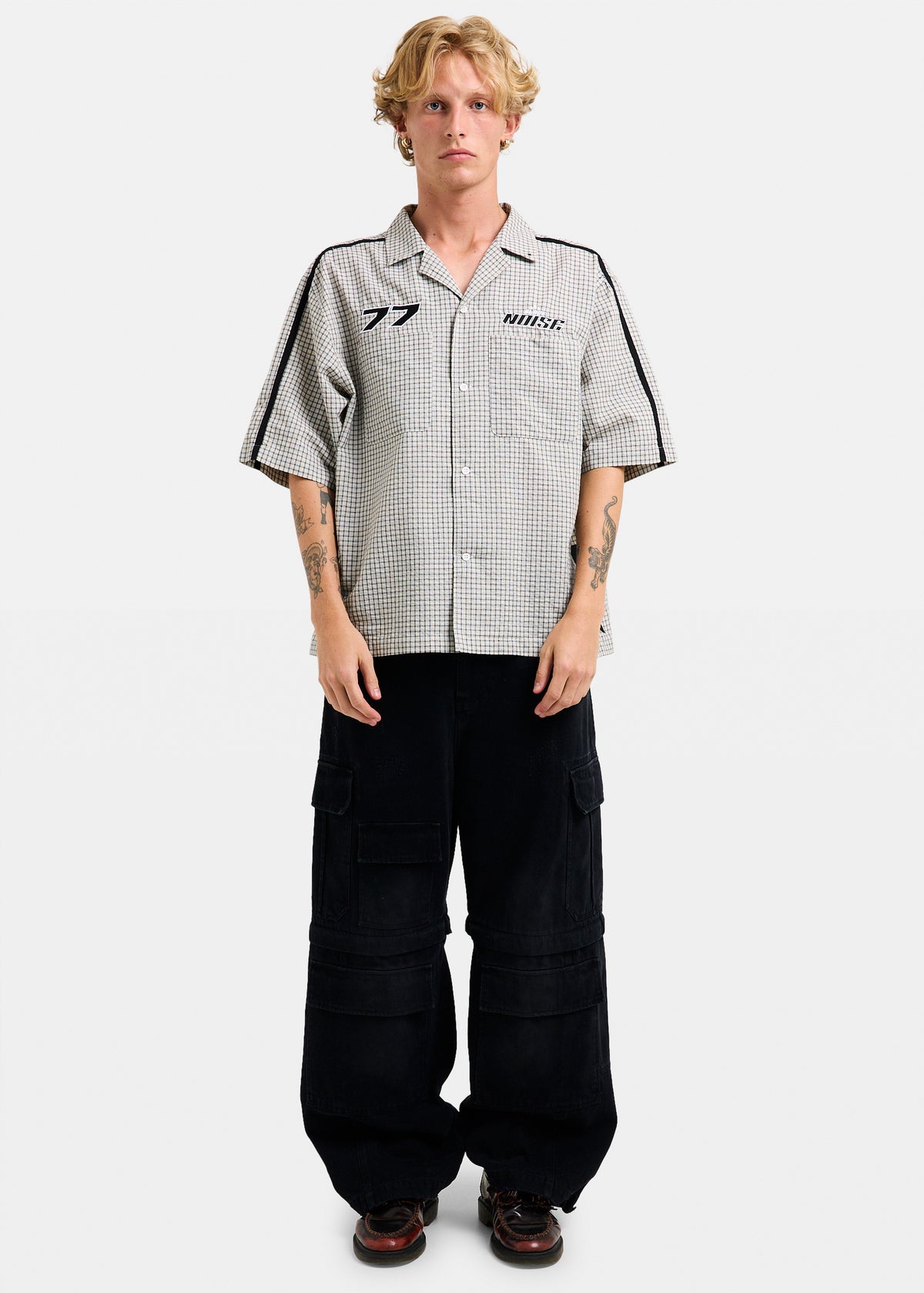 Noise Short Sleeve Shirt WHITE