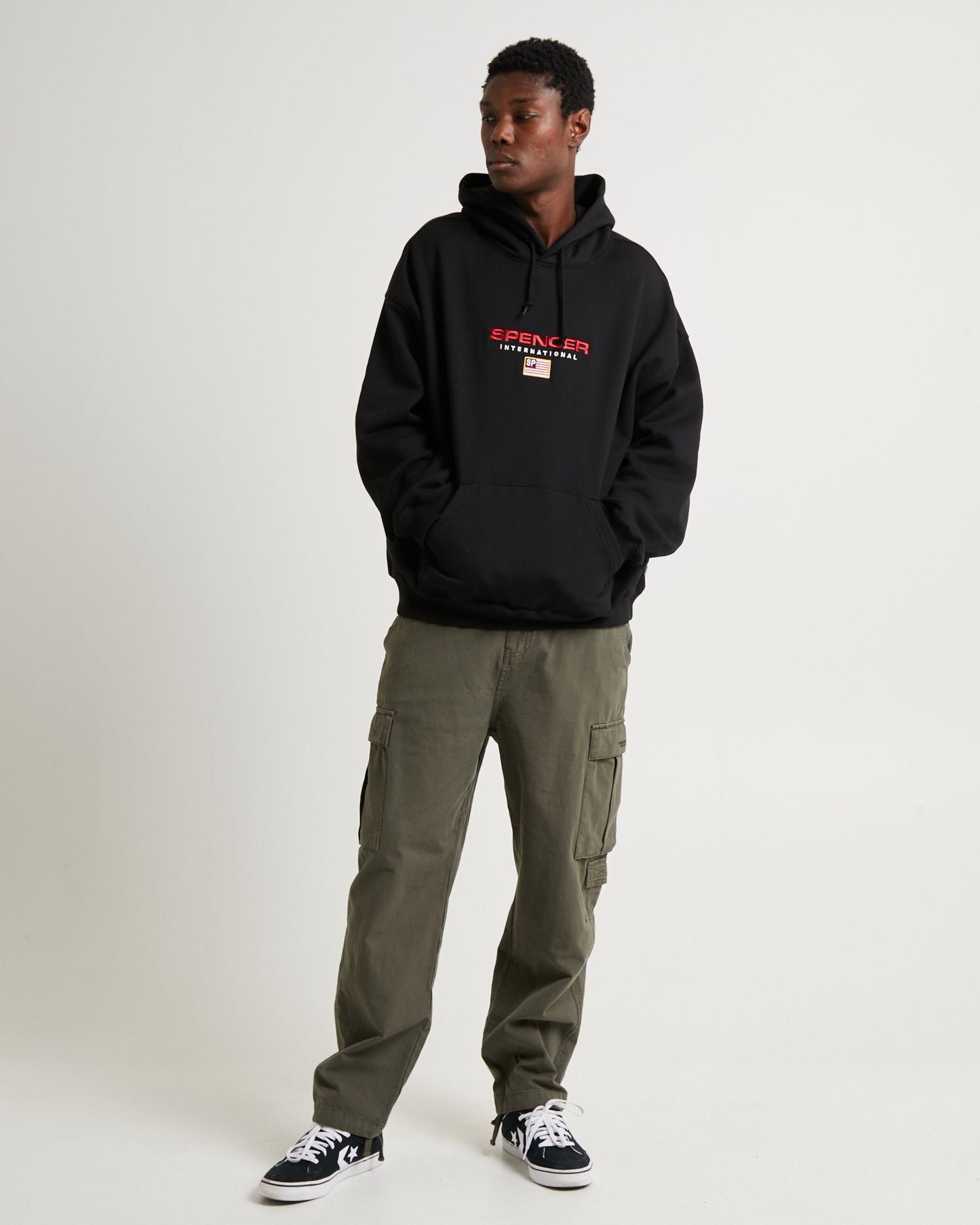 International Hoodie Black