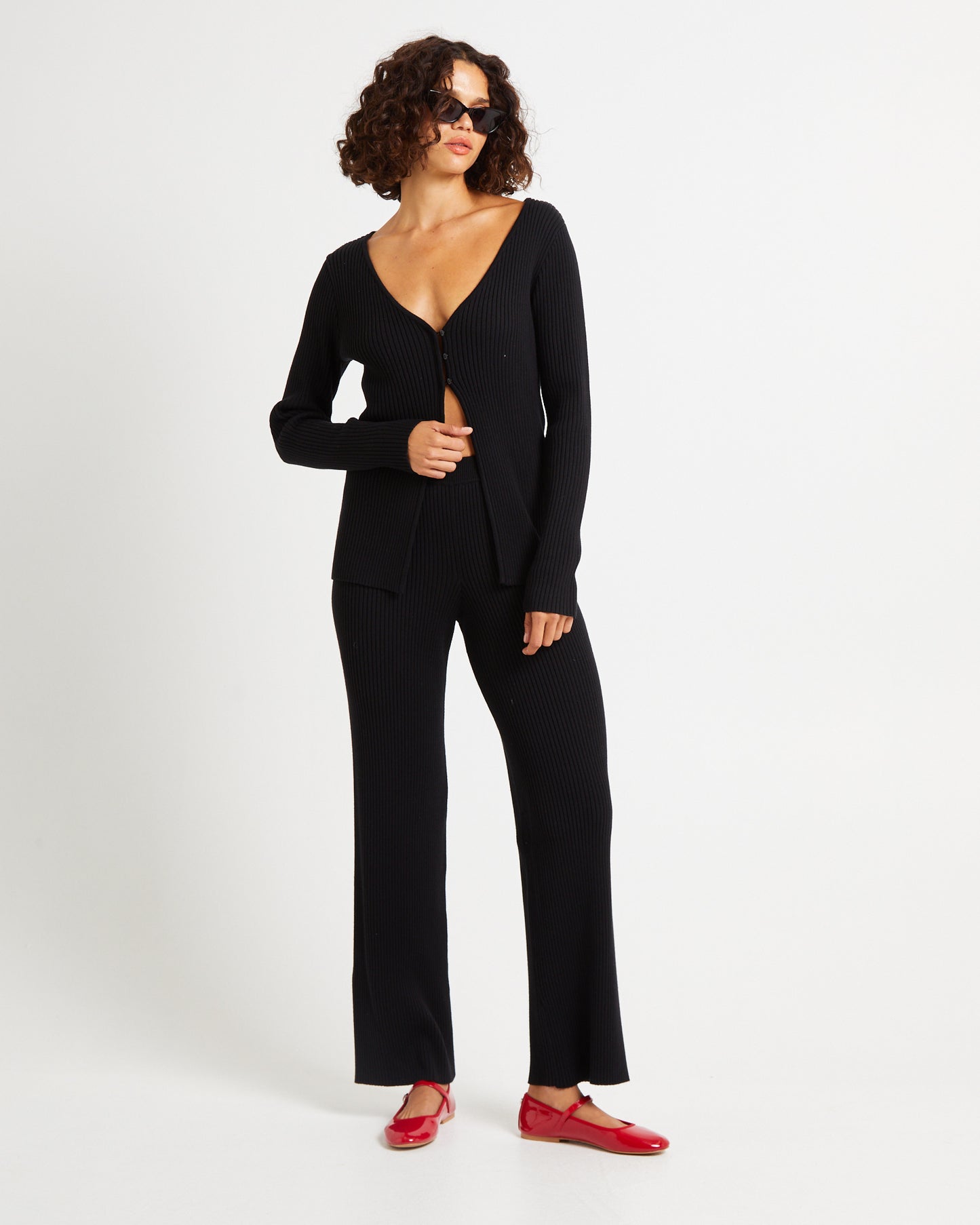 Kiah Knit Pants Black