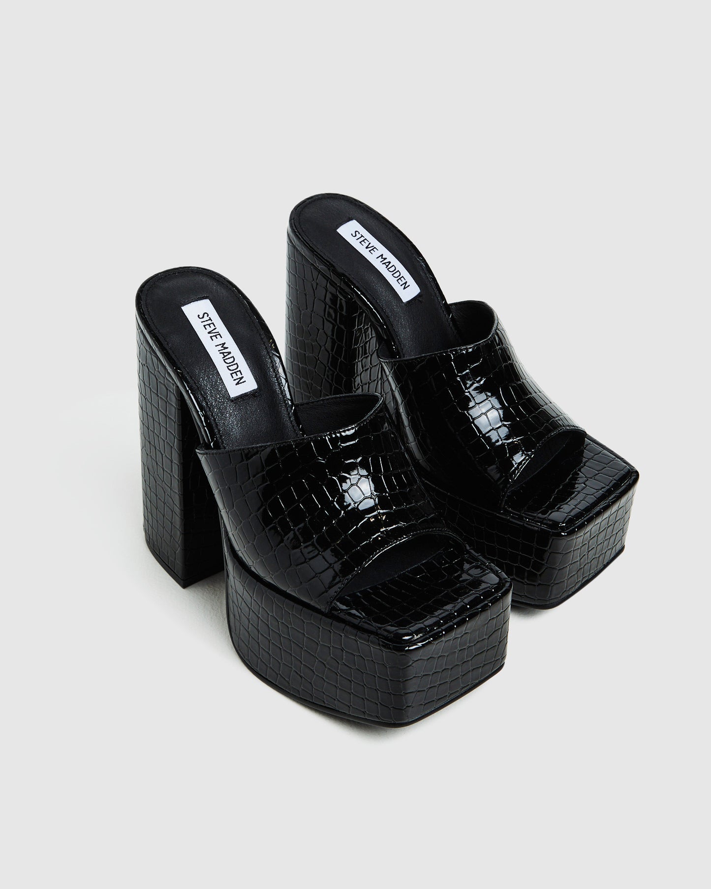 Trixie Heels Black Croc