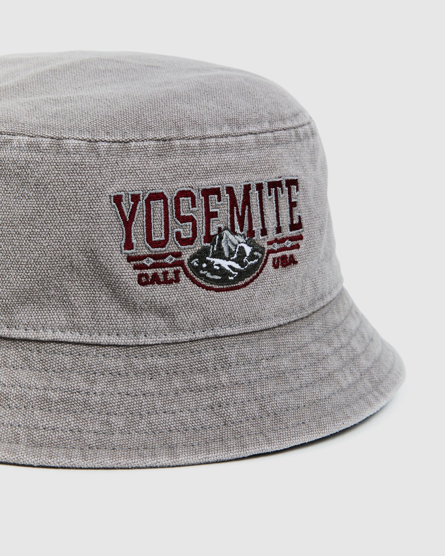 Yosemite Tourist Canvas Bucket Hat Stone