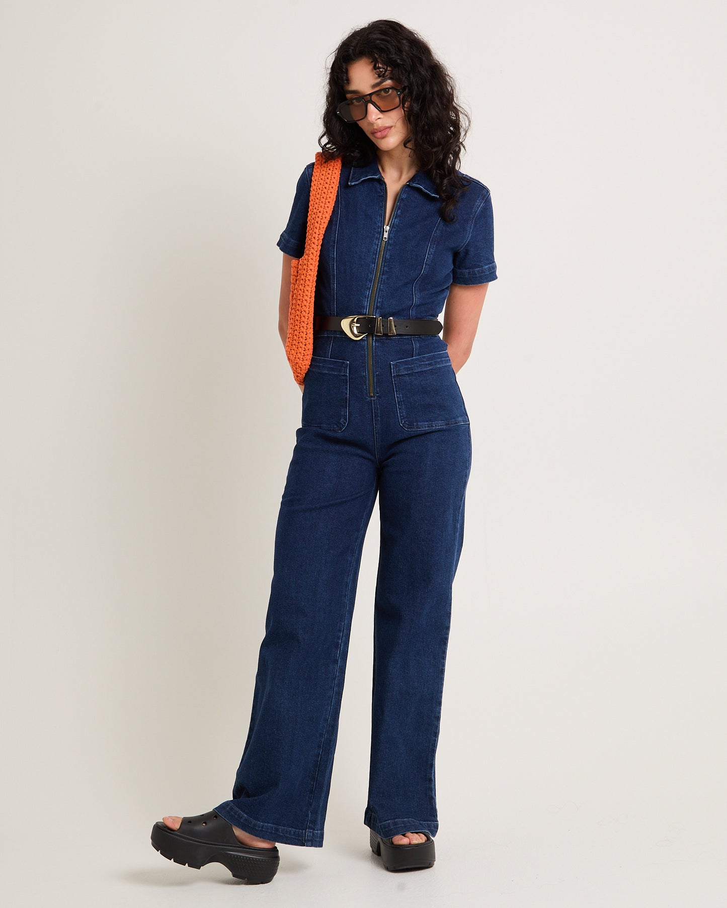 Nikki Denim Maxi Boiler Suit
